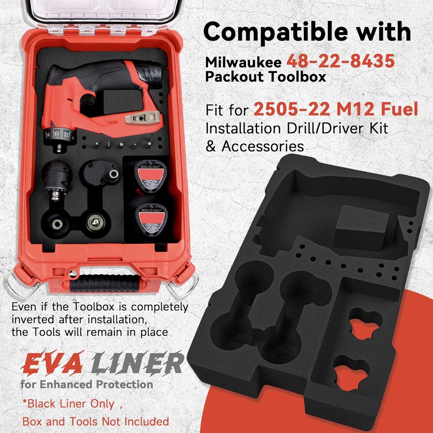 Forro EVA para caja de herramientas Packout Milwaukee 48-22-8435