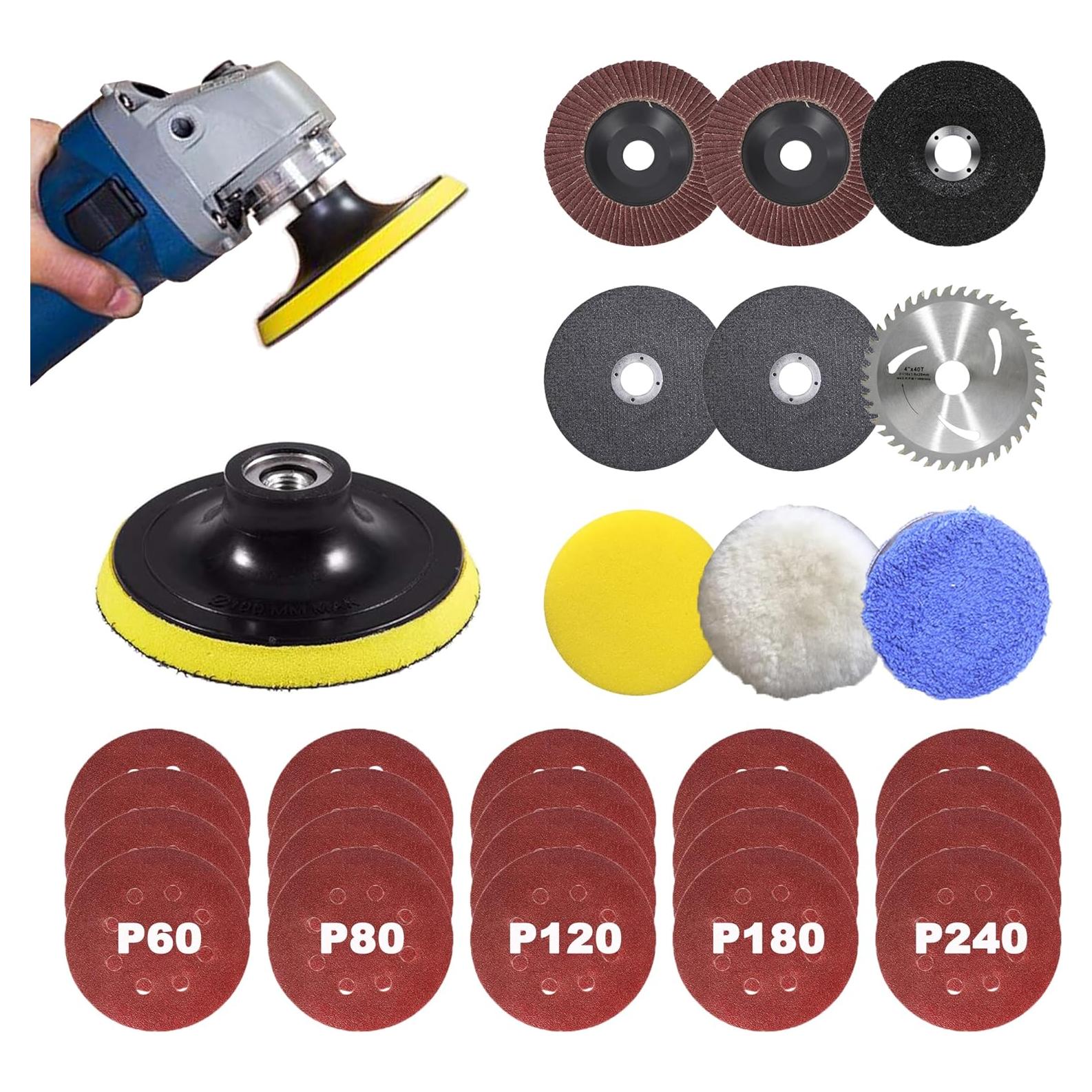 30 Accesorios para Amoladora Angular IRONFIST 125mm Lijado y Corte