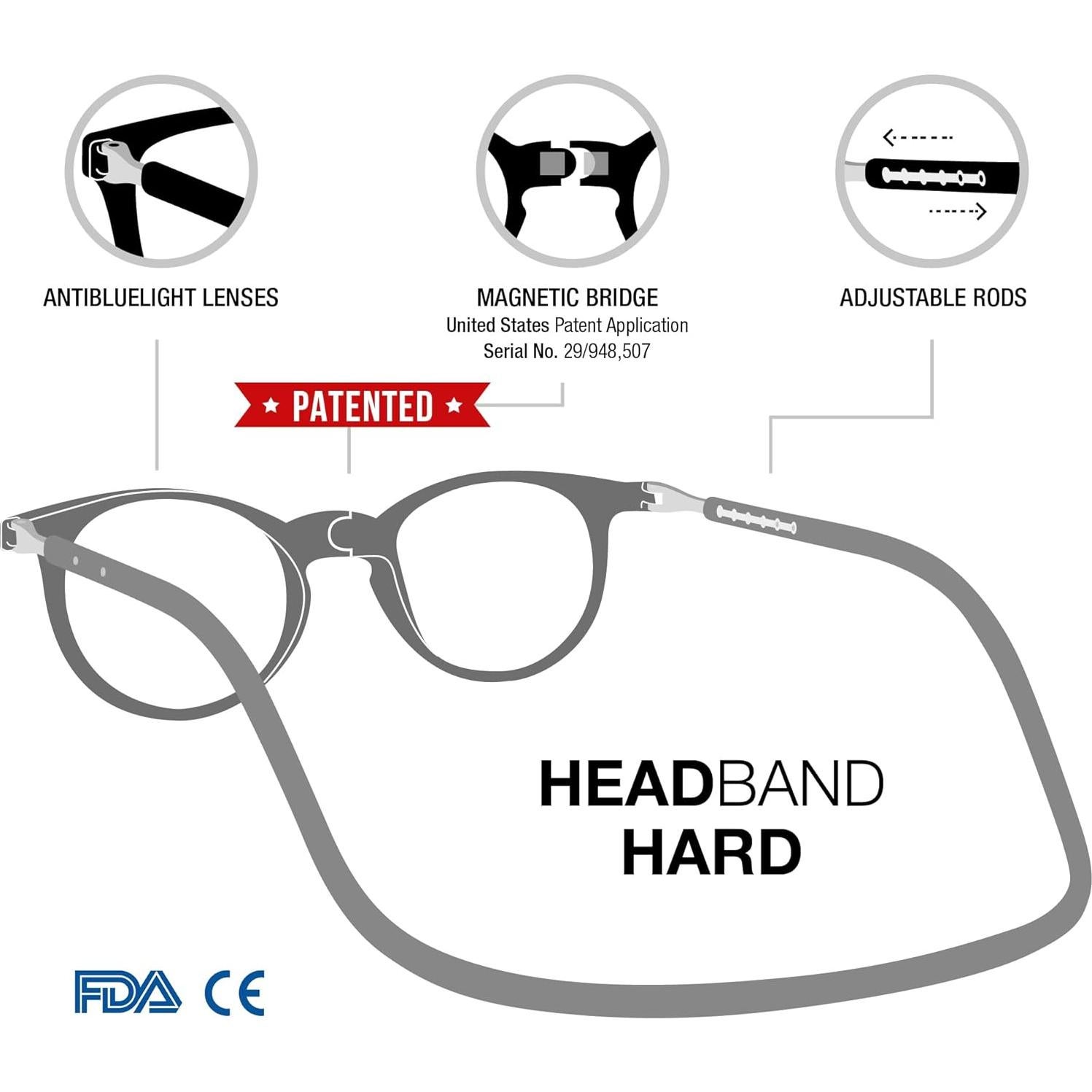 Gafas de lectura magnéticas DIDINSKY con filtro luz azul 1.0x