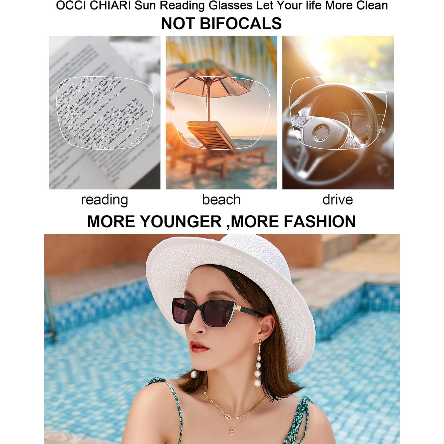 Gafas de Lectura Oversized OCCI CHIARI UV400 para Mujeres