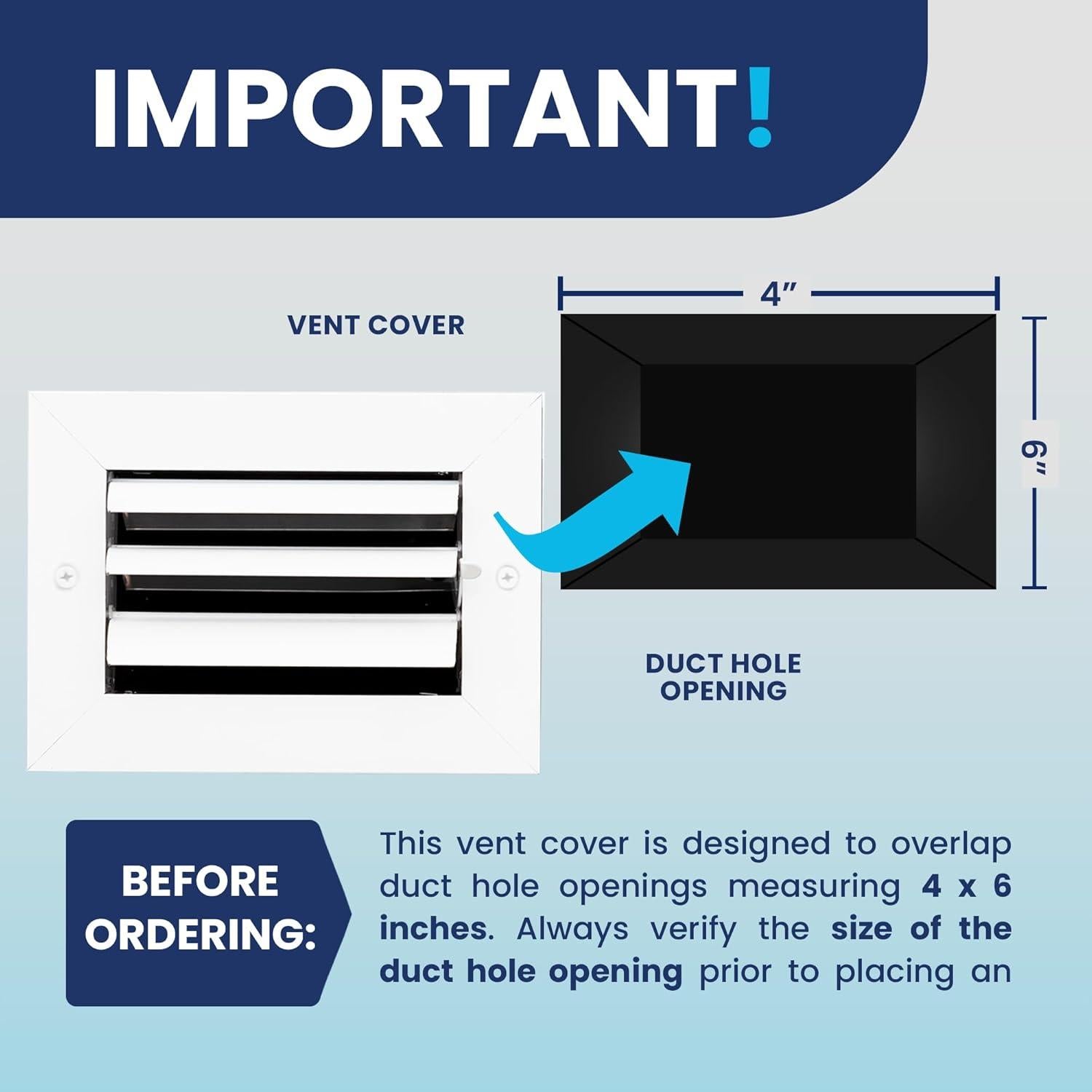Rejilla de Ventilación de Aluminio 4x6 cm Laminaire - Silenciosa