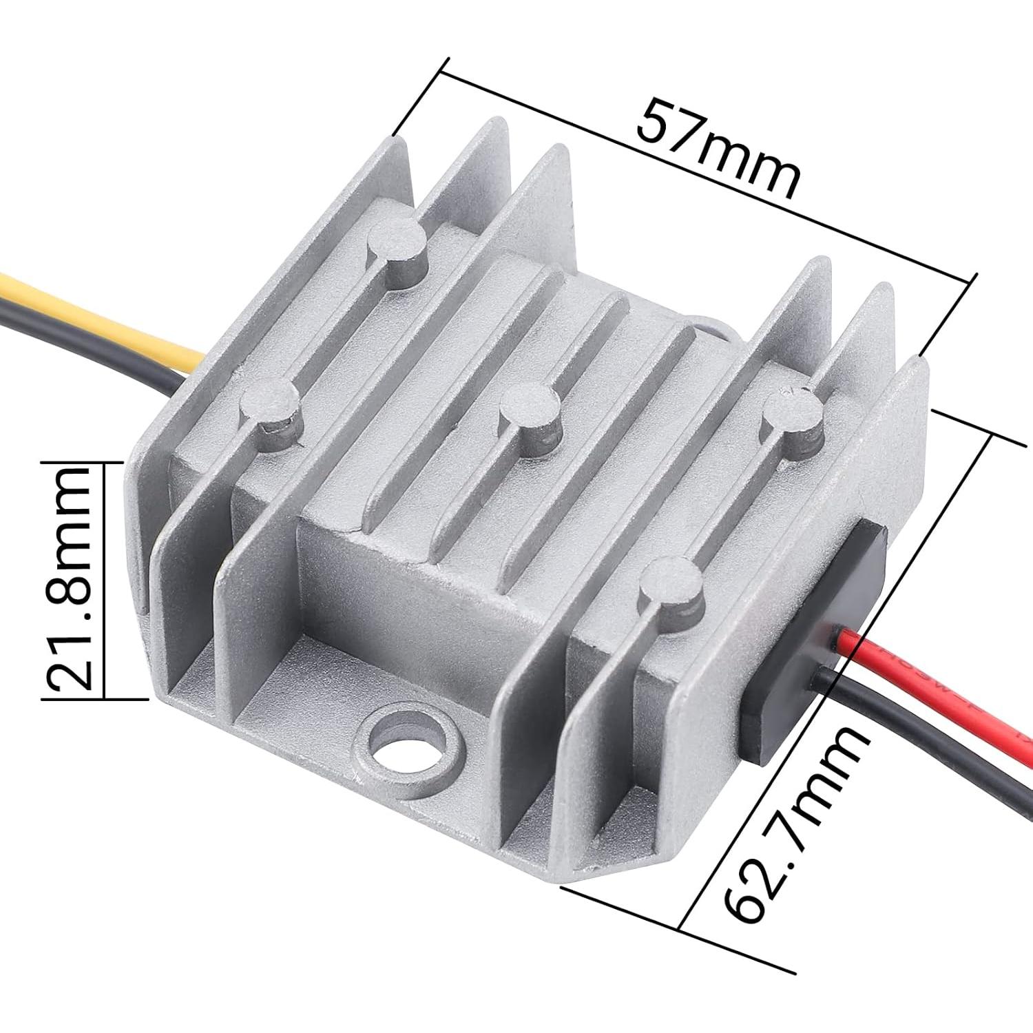 Convertidor Elevador DC 5V a 12V DROK 1A 12W Impermeable