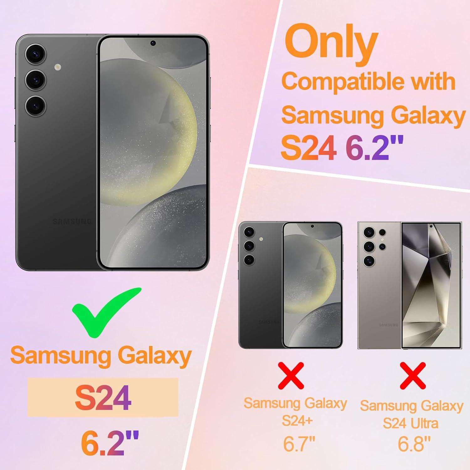 Funda EYZUTAK para Samsung Galaxy S24 - TPU Beige con Flores