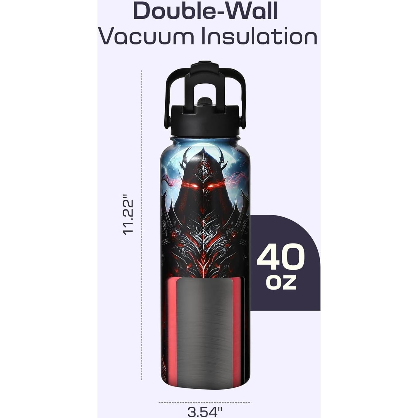 Botella de Agua Aislada 1.13L Nexus Elite - Acero Inoxidable