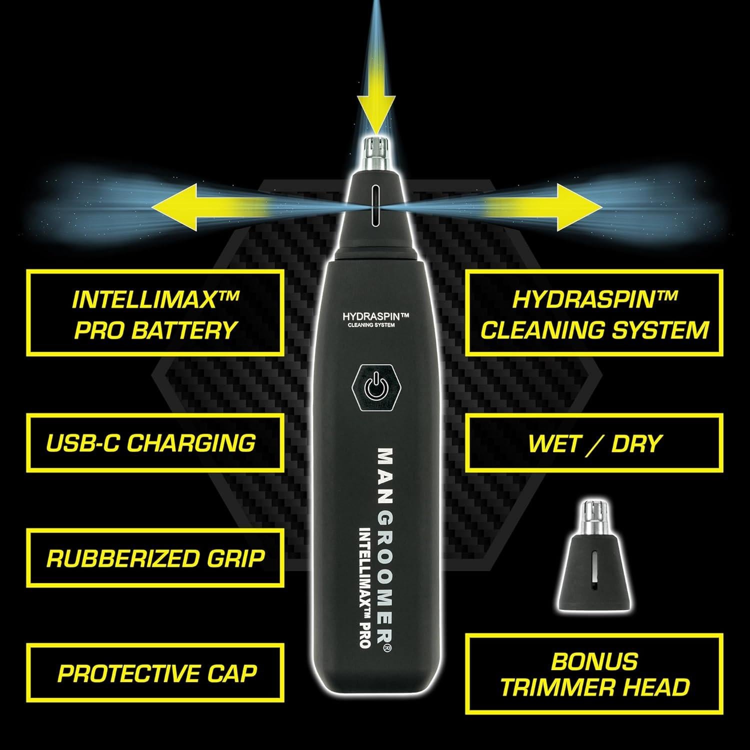Recortador de Vello Nasal y Orejas MANGROOMER INTELLIMAX PRO