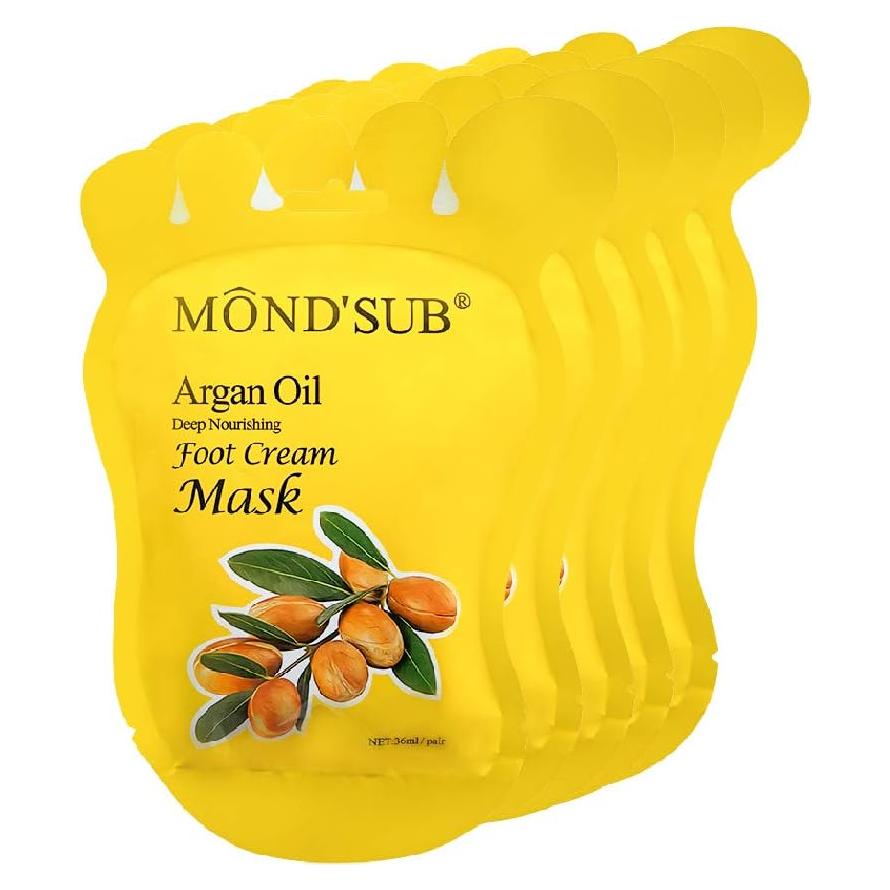 Mascarilla Hidratante para Pies MOND'SUB con Aceite de Argán - 5 Pares