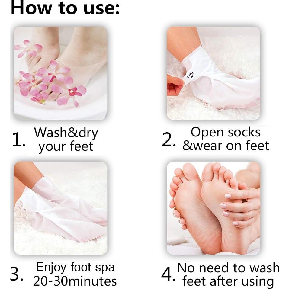 Mascarilla Hidratante para Pies MOND'SUB con Aceite de Argán - 5 Pares