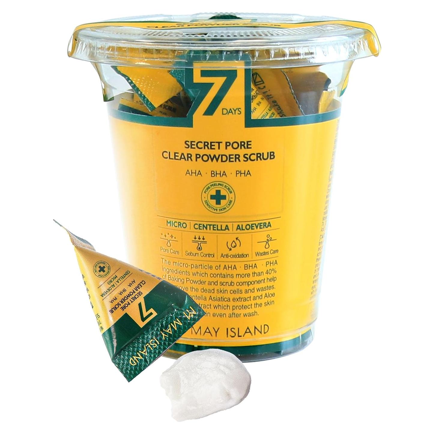 Exfoliante Facial MAYISLAND 7 Secret Pore Clear 57.5g AHA BHA PHA
