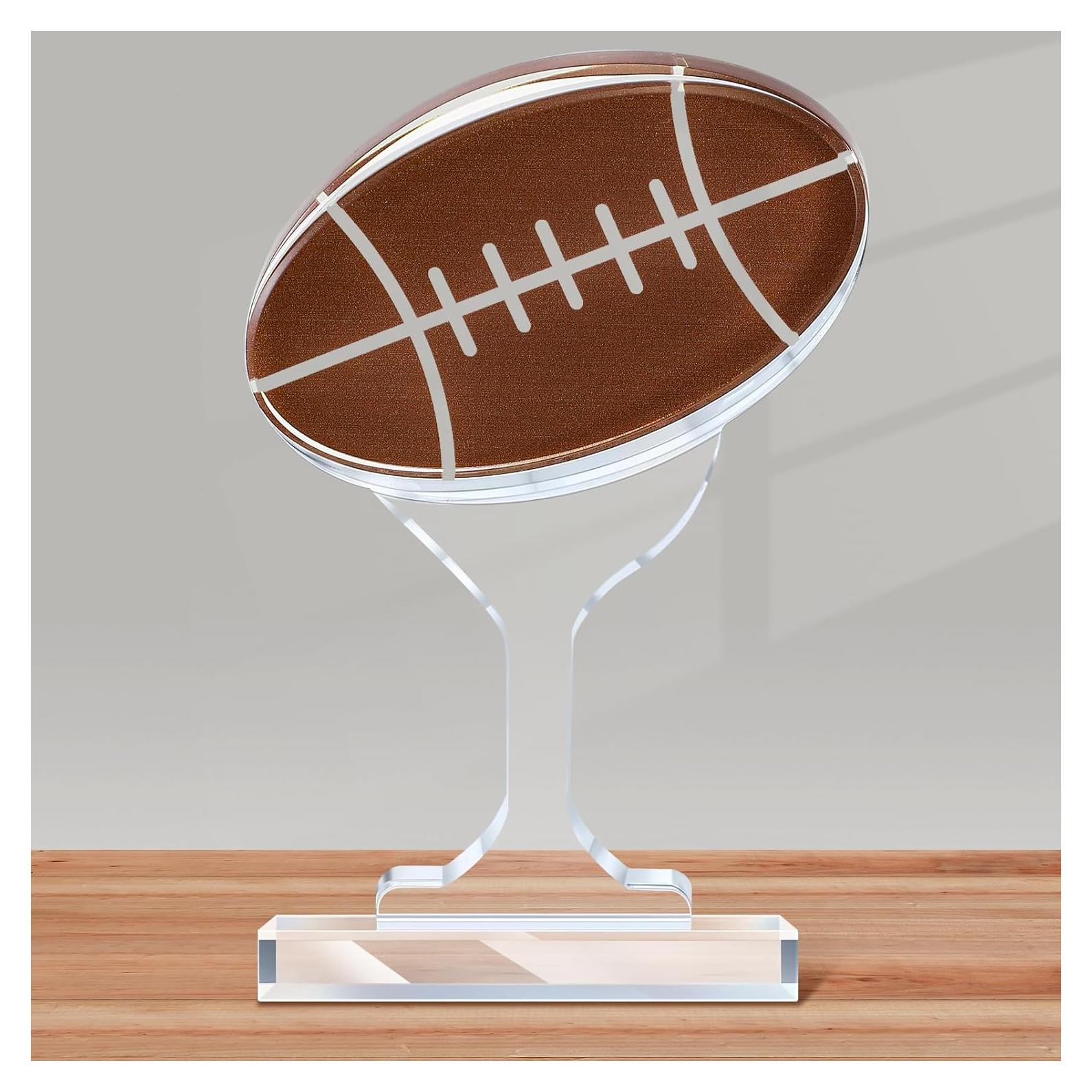 Trofeo de Fútbol Acrílico Moucuny 17 cm Balón Decorativo