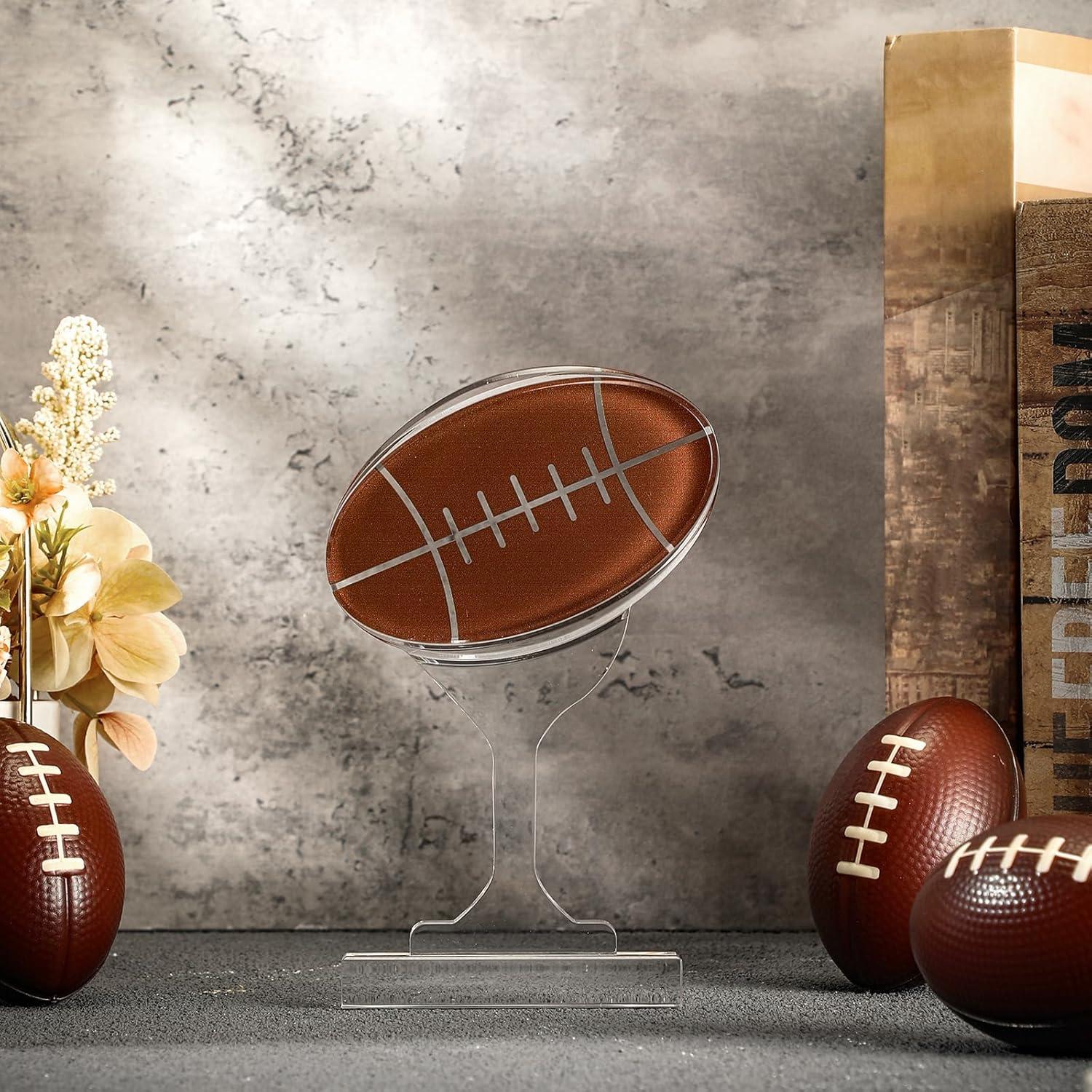 Trofeo de Fútbol Acrílico Moucuny 17 cm Balón Decorativo