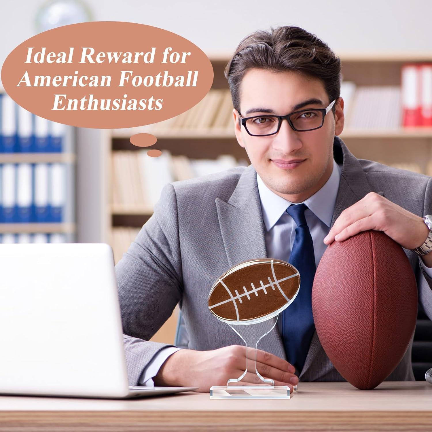 Trofeo de Fútbol Acrílico Moucuny 17 cm Balón Decorativo