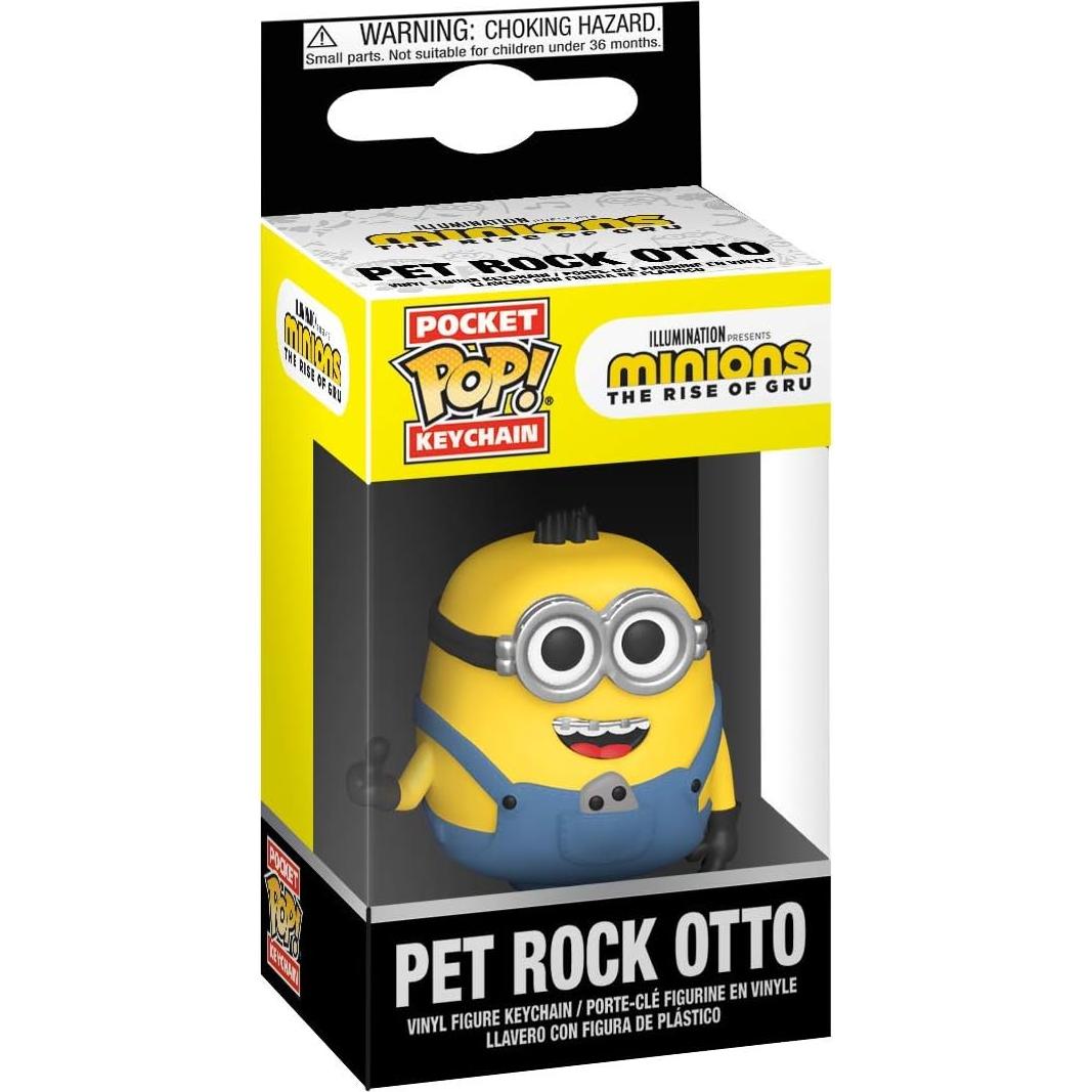 Funko Pop! Llavero Minions Roca Mascota Otto 5.08 cm