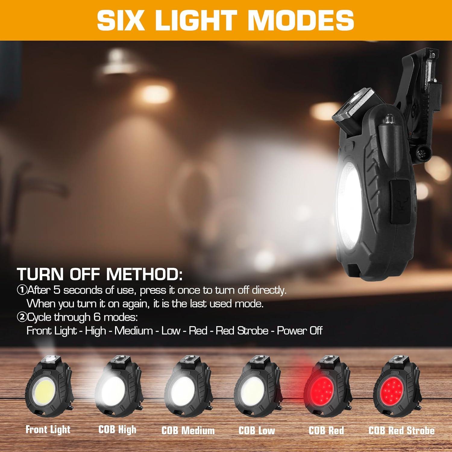 Luz de Trabajo Recargable EverBrite Mini 6 Modos Negra