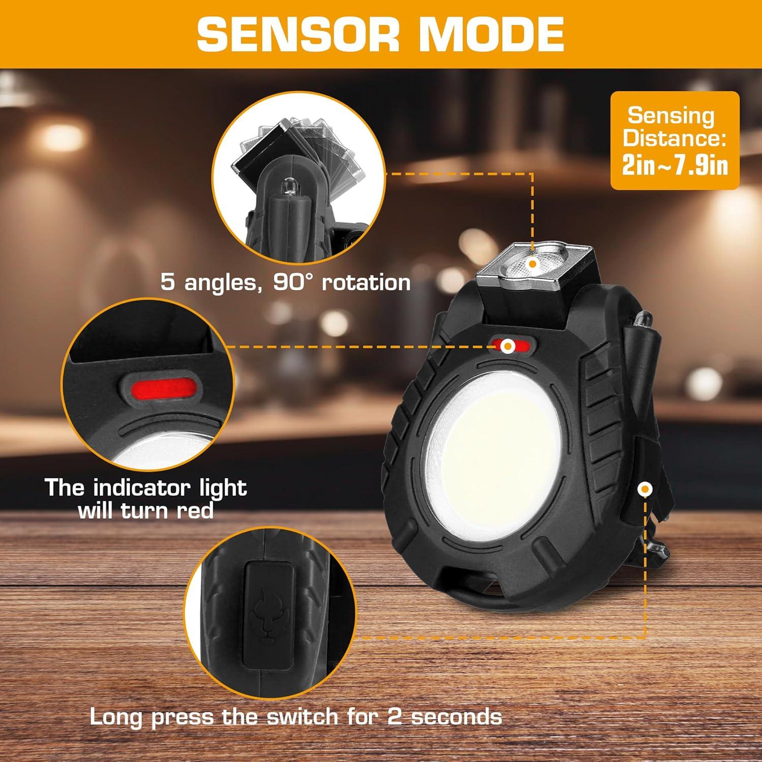 Luz de Trabajo Recargable EverBrite Mini 6 Modos Negra