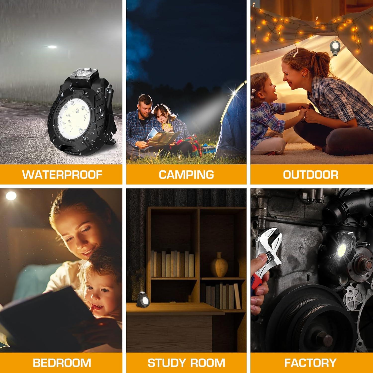 Luz de Trabajo Recargable EverBrite Mini 6 Modos Negra