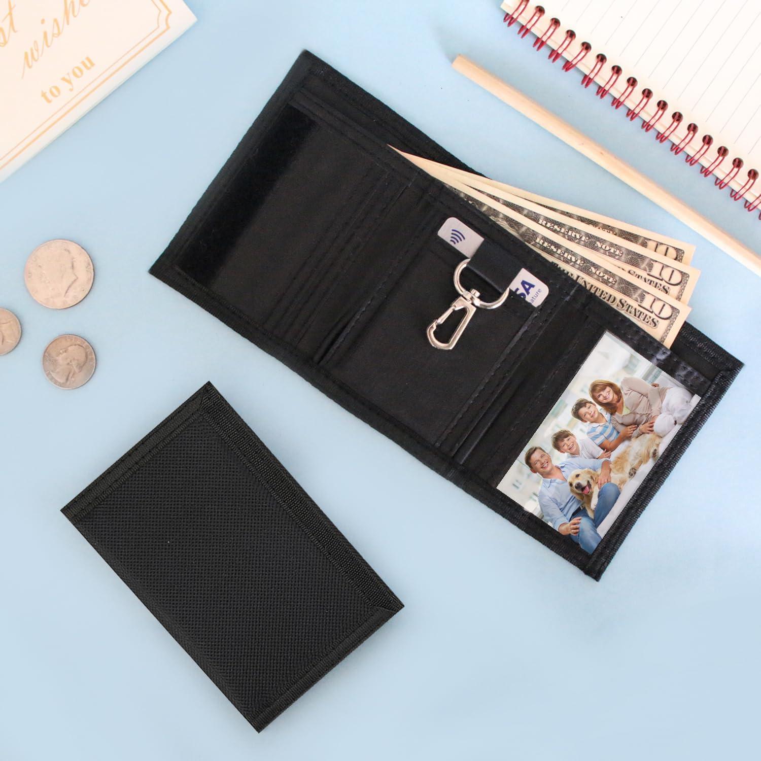 Cartera Trifold de Lona para Niños Lamiza - Negro