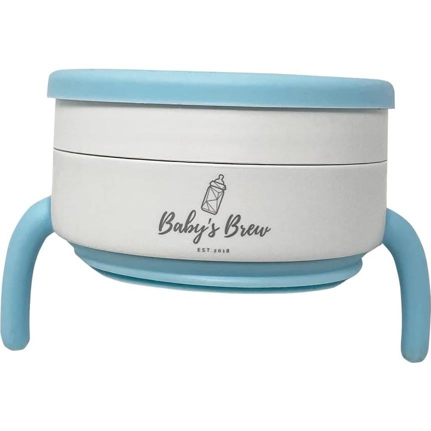 Taza colapsable 2 en 1 Baby's Brew - Azul, BPA Free