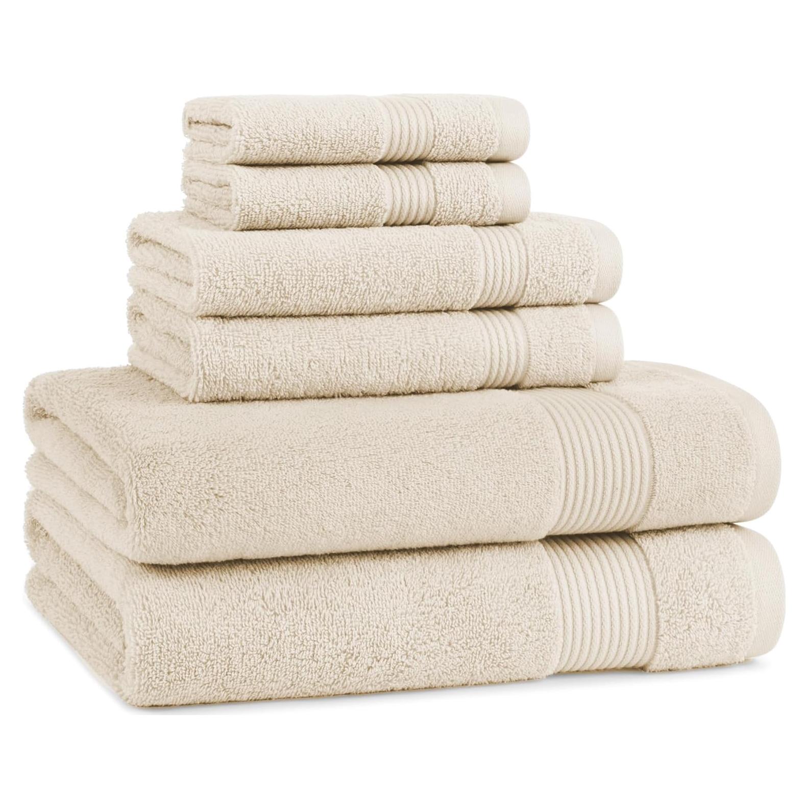 Juego de Toallas de Baño Arkwright 6 Piezas 100% Algodón