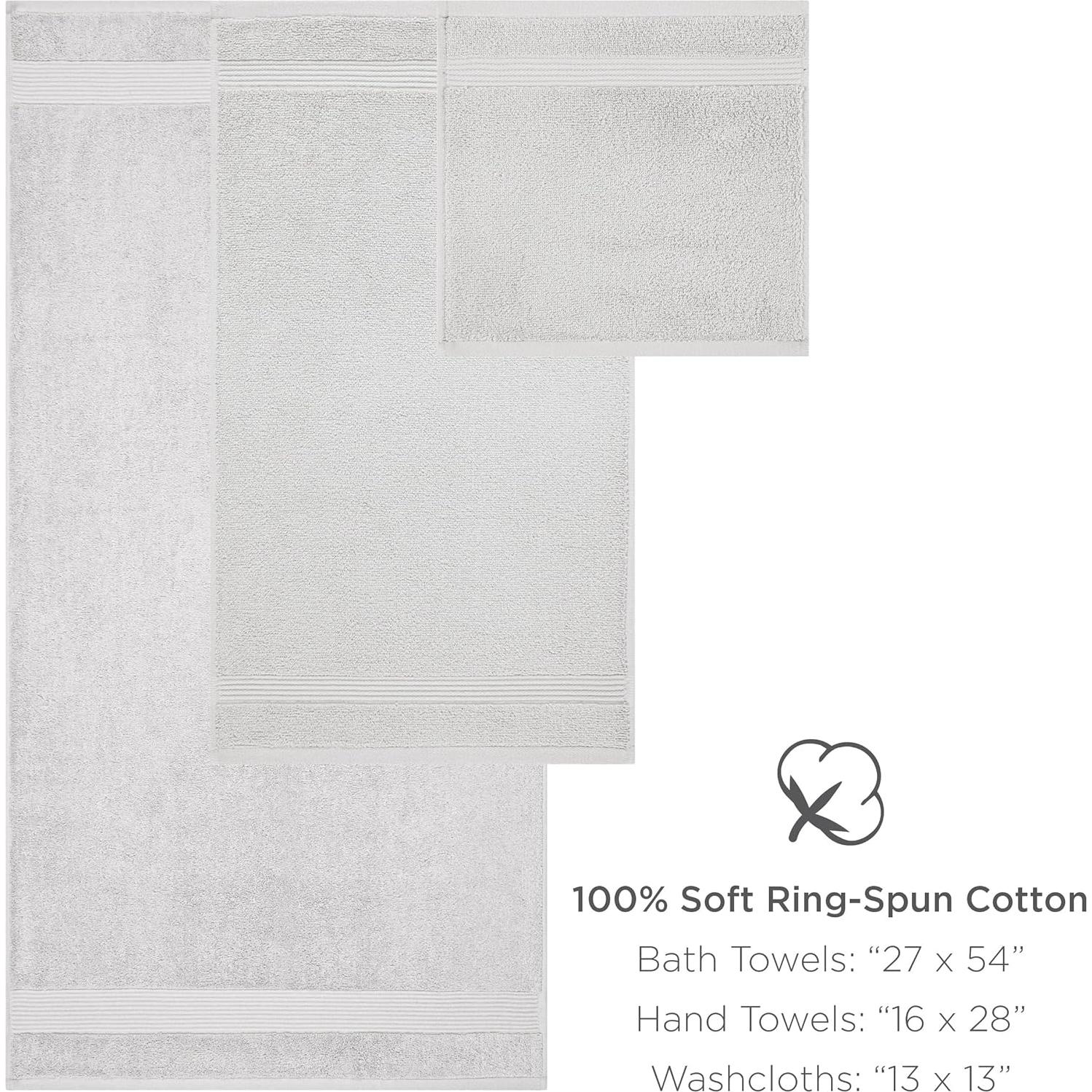 Juego de Toallas de Baño Arkwright 6 Piezas 100% Algodón