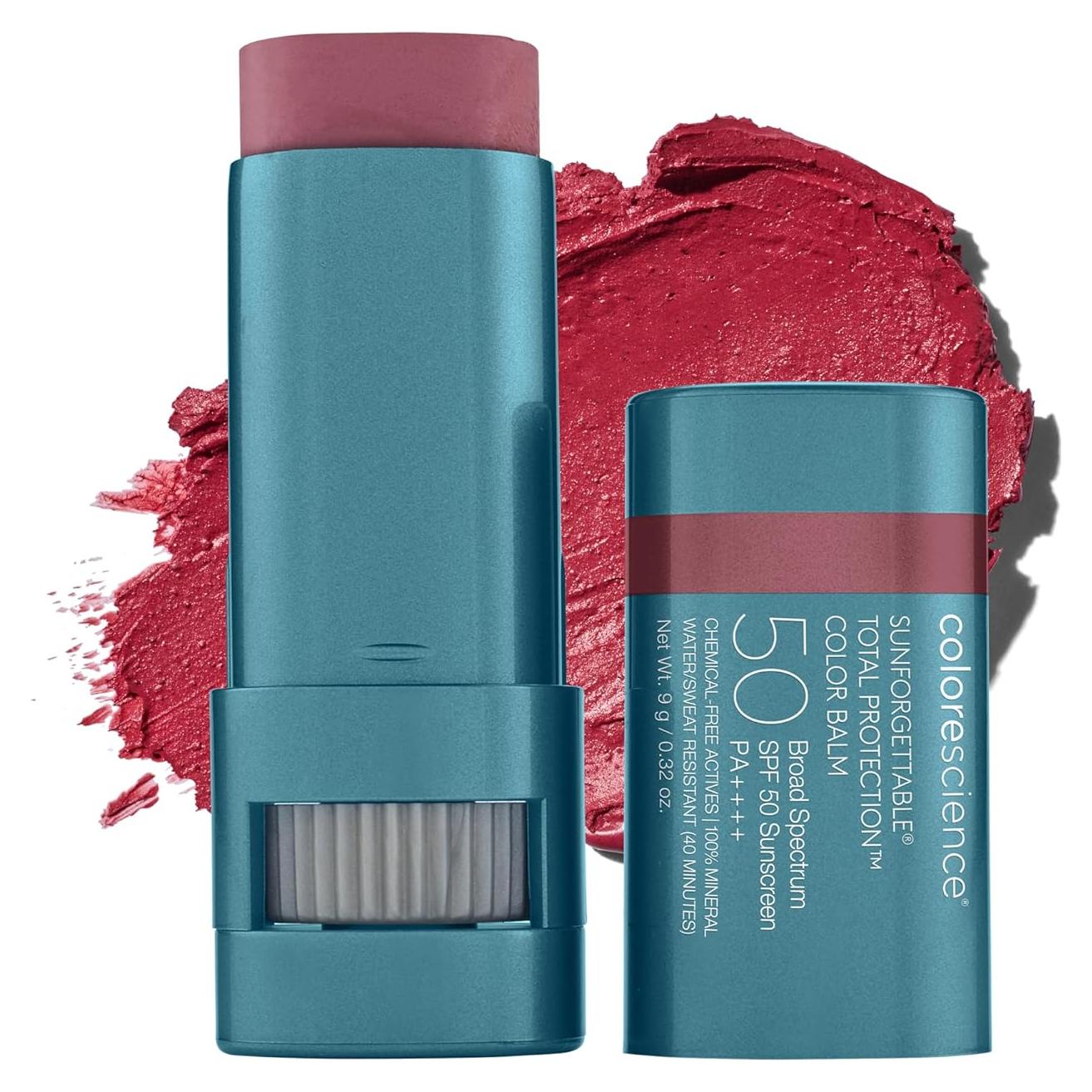 Bálsamo Labial y para Mejillas Colorescience SPF 50 Frambuesa