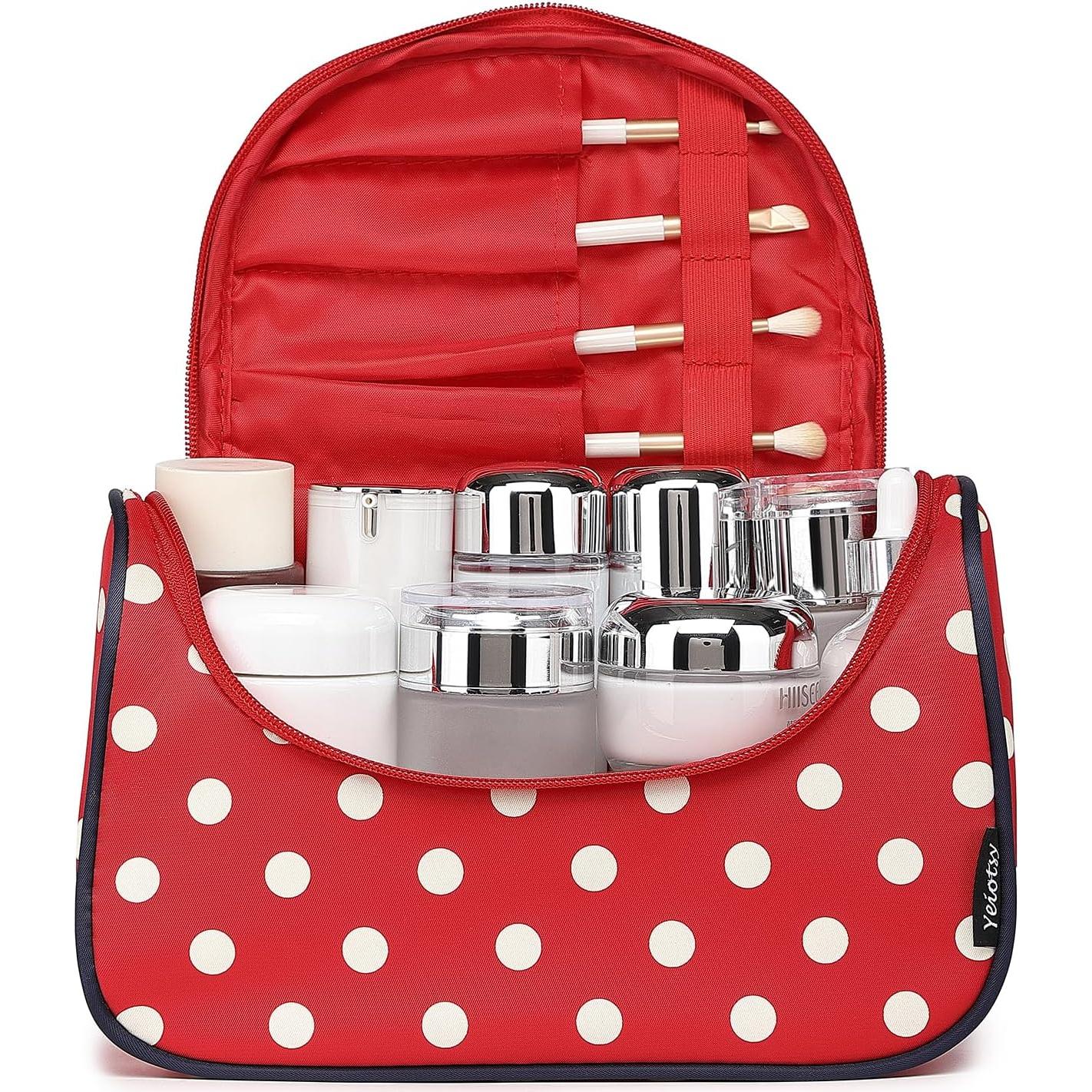 Bolsa de Cosméticos de Viaje Yeiotsy - Organizador Lunares 26x18x12cm