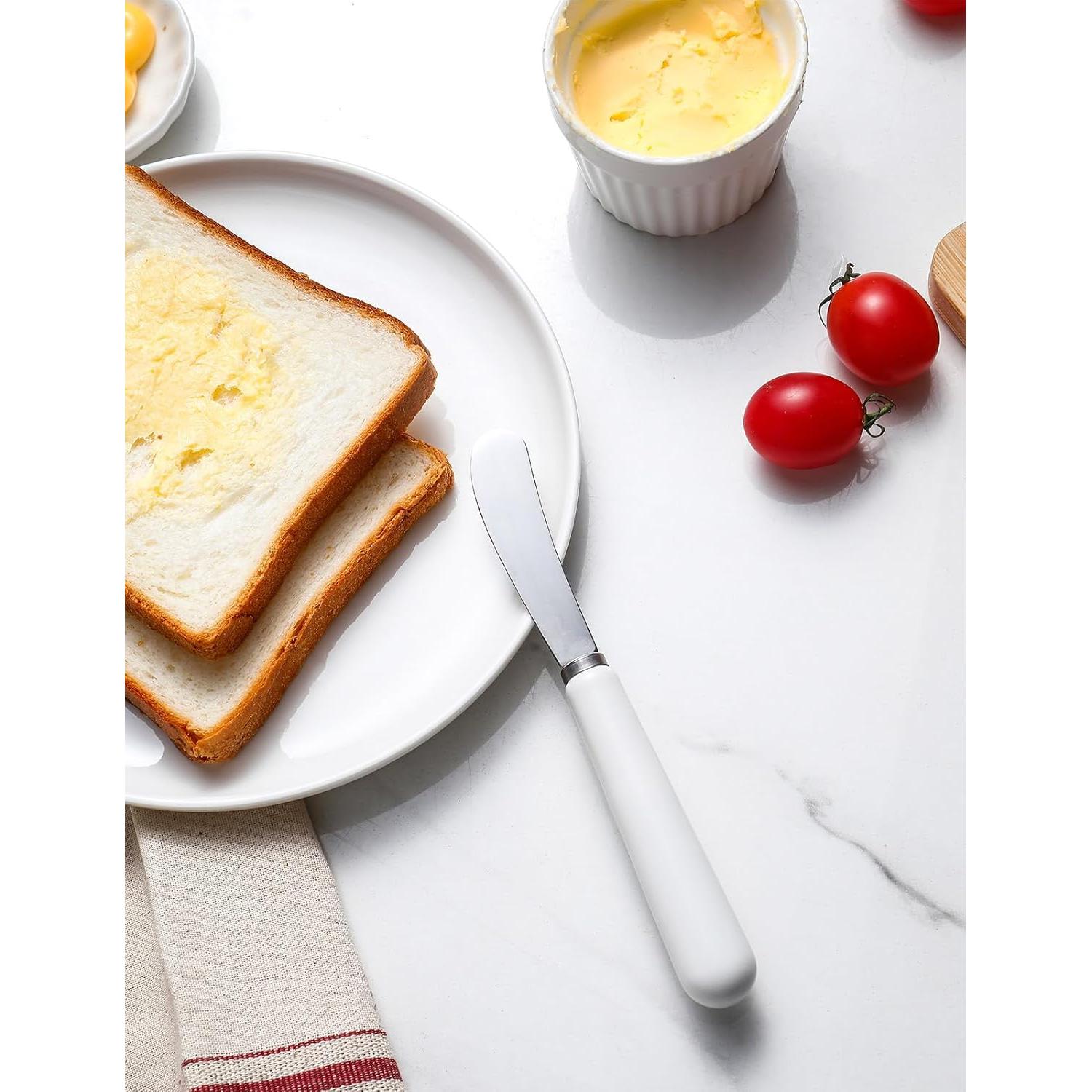 Cuchillo para Untar Mantequilla AISBUGUR 2Pack Acero Inoxidable 17.5 cm