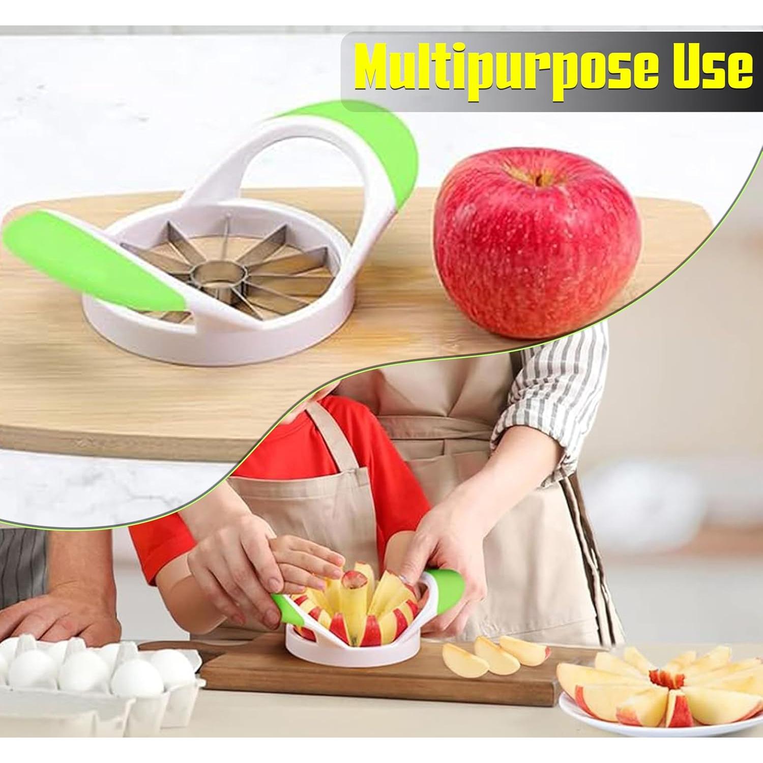 Cortador de Manzanas ARSUK Verde 12 Cuchillas Acero Inoxidable