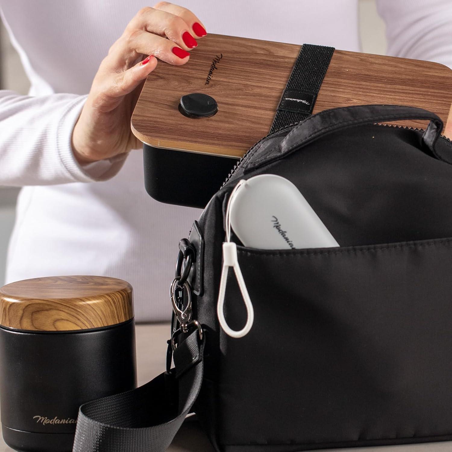 Caja Bento de Acero Inoxidable Modaniam 44Oz Resistente a Fugas