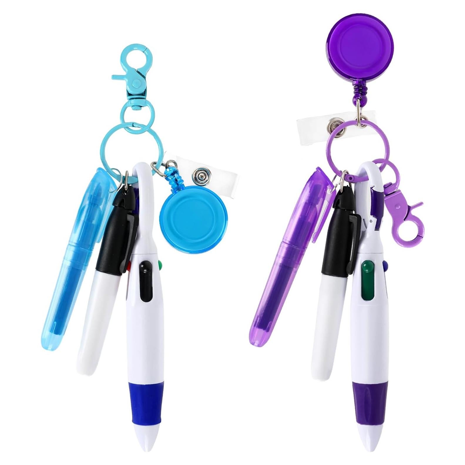 Set de 10 Mini Resaltadores y Bolígrafos Retráctiles Whaline