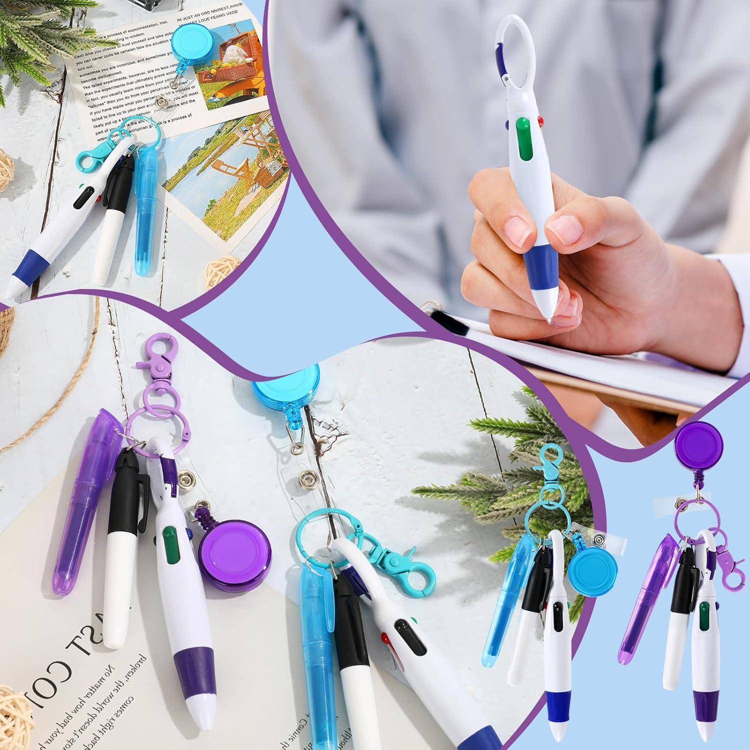 Set de 10 Mini Resaltadores y Bolígrafos Retráctiles Whaline