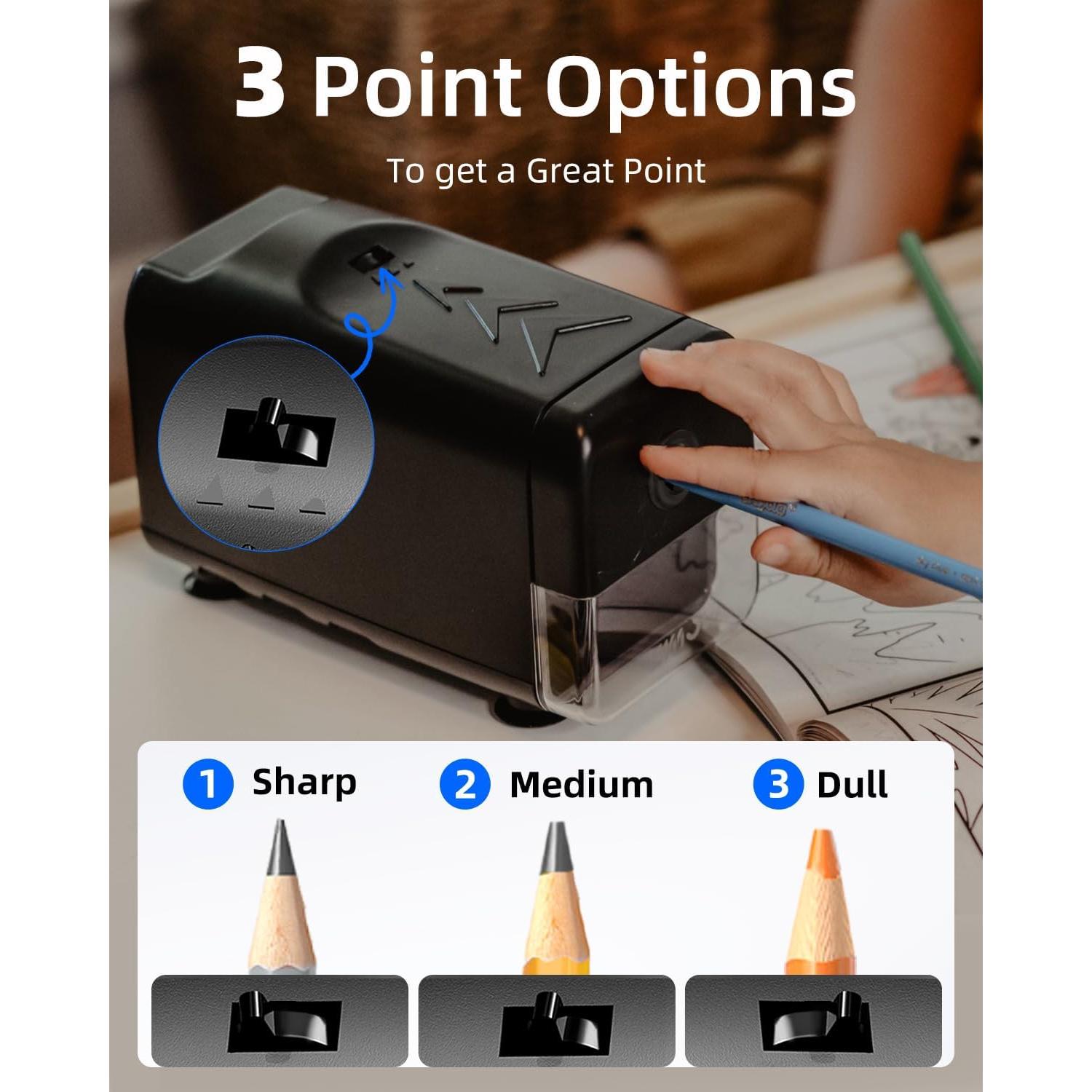 Sacapuntas Eléctrico Zmol Profesional 10000 Afilados Rápidos