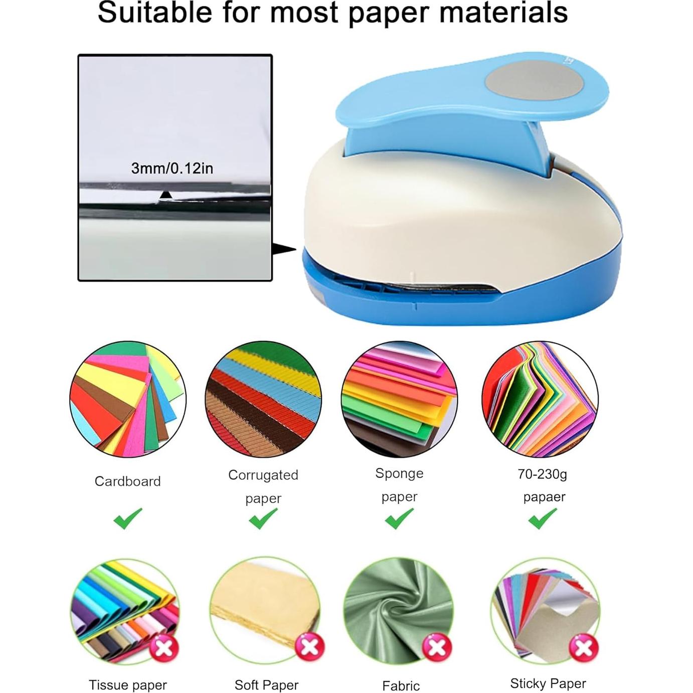 Perforadora de Círculo 25.4mm WSYHOMIE para Manualidades