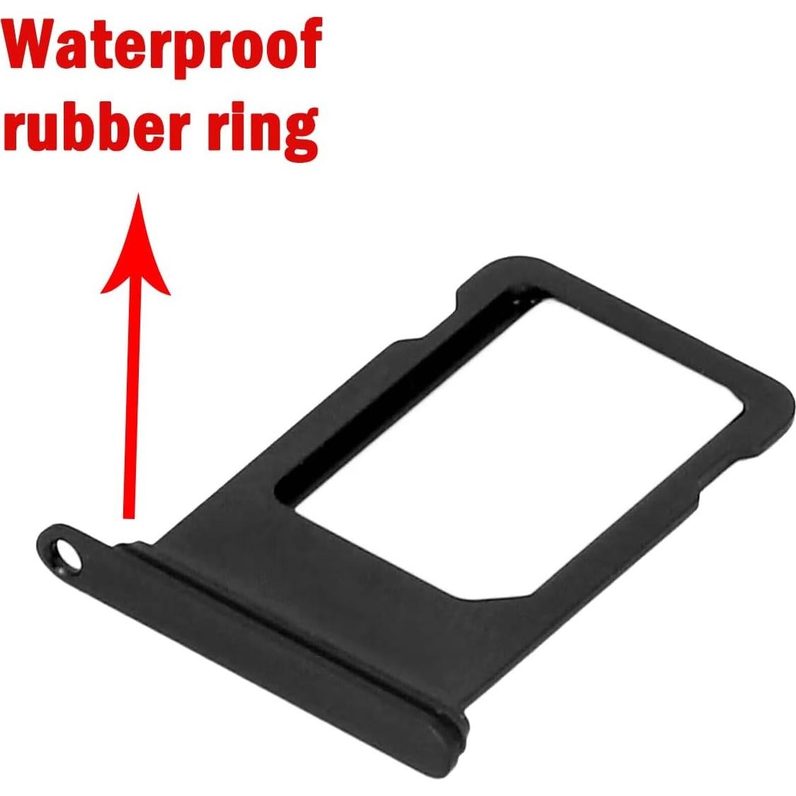 Soporte bandeja SIM reemplazo iPhone SE 2020/2022/8 Negro