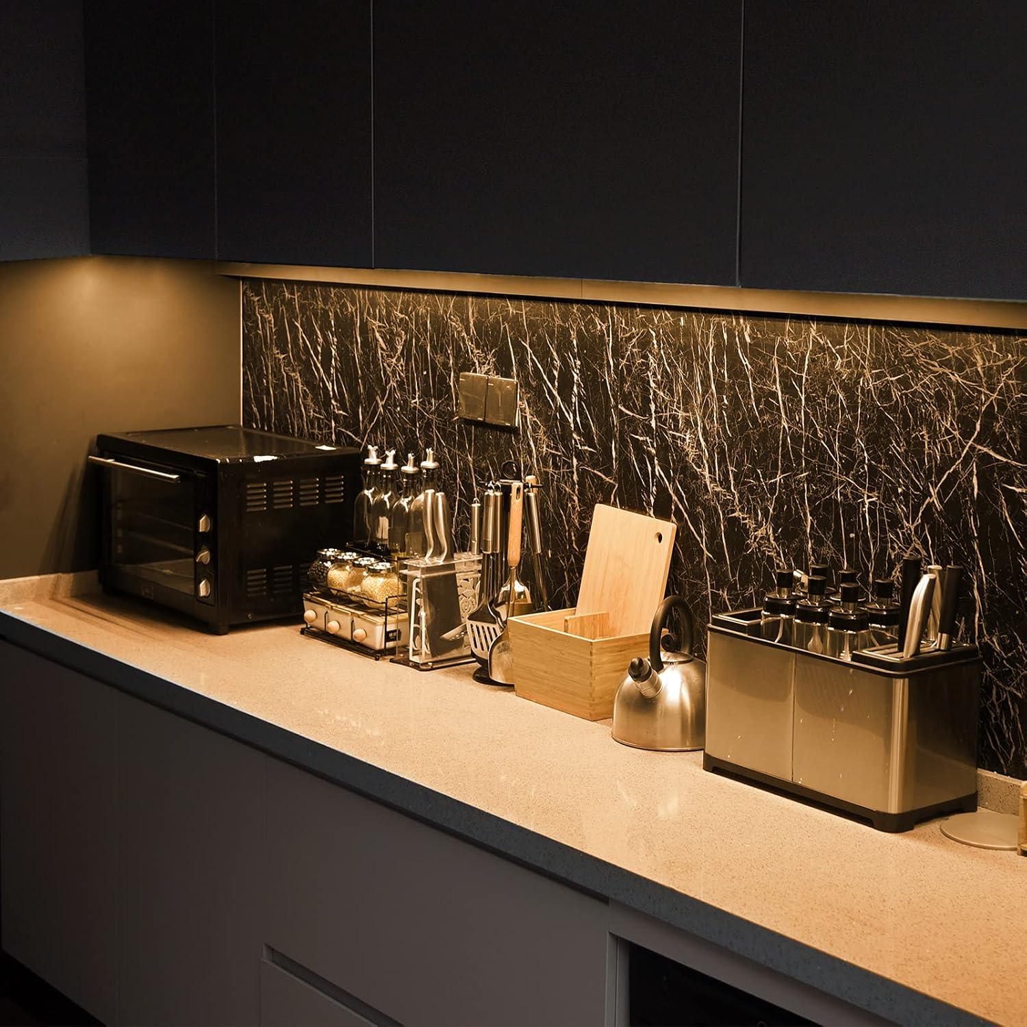 Kit de Iluminación LED Bajo Gabinete 6 PCS 30 cm Blanco Cálido