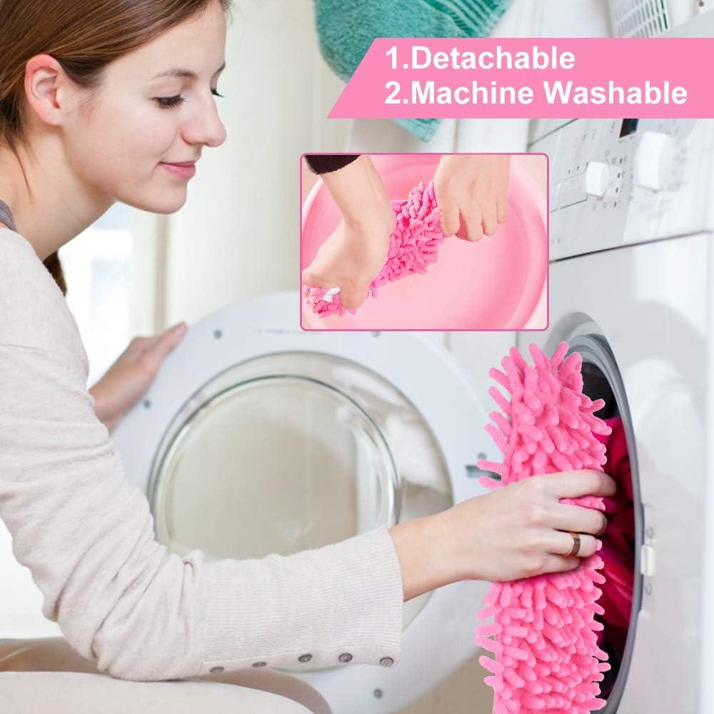 Zapatillas de Microfibra para Limpiar Suelos Milky House Rosa