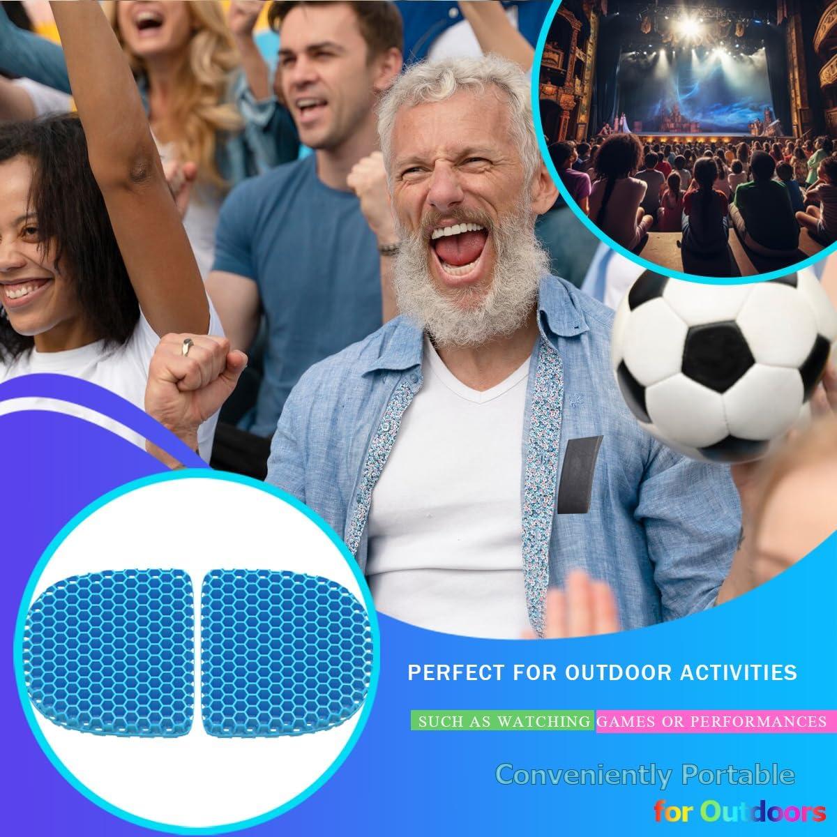 Cojín de Asiento Plegable Masteymoh 35.6 x 24.4 cm Gel Antideslizante