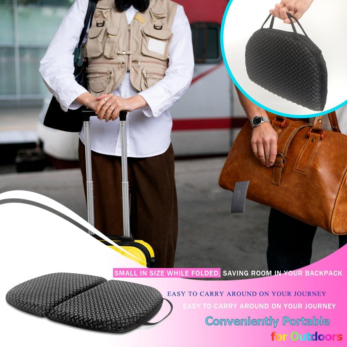 Cojín de Asiento Plegable Masteymoh 35.6 x 24.4 cm Gel Antideslizante