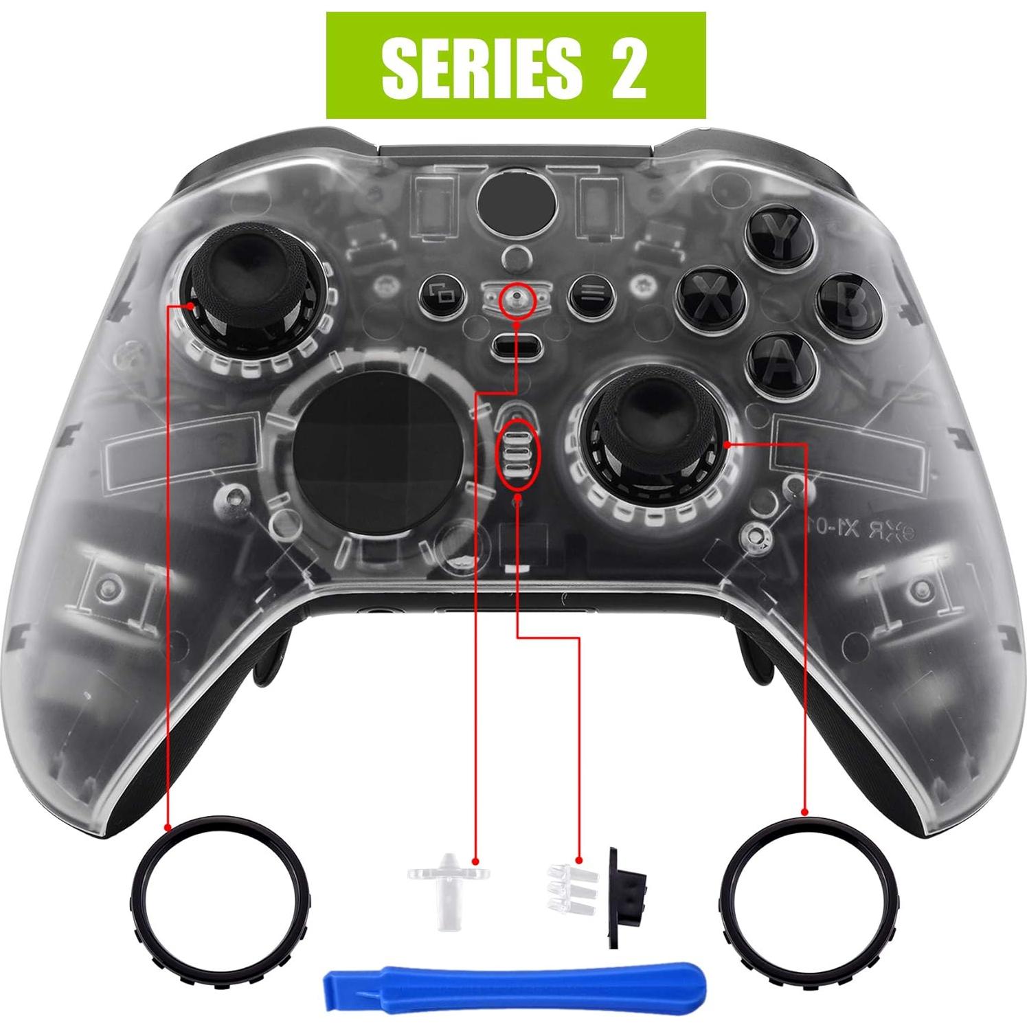 Carcasa Frontal Transparente eXtremeRate para Xbox Elite 2