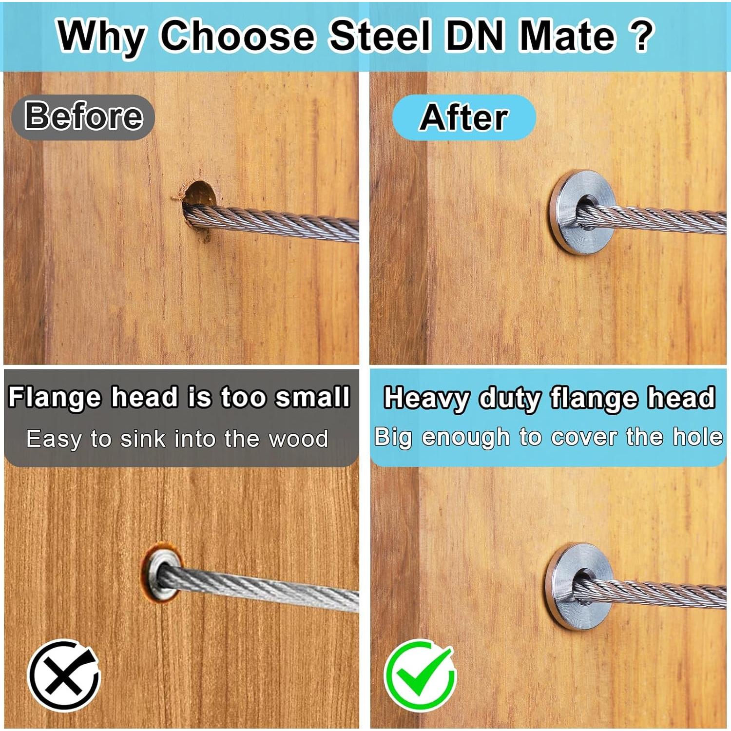 Mangas Protectores Acero Inoxidable Steel DN Mate 30 Pack 2.06cm