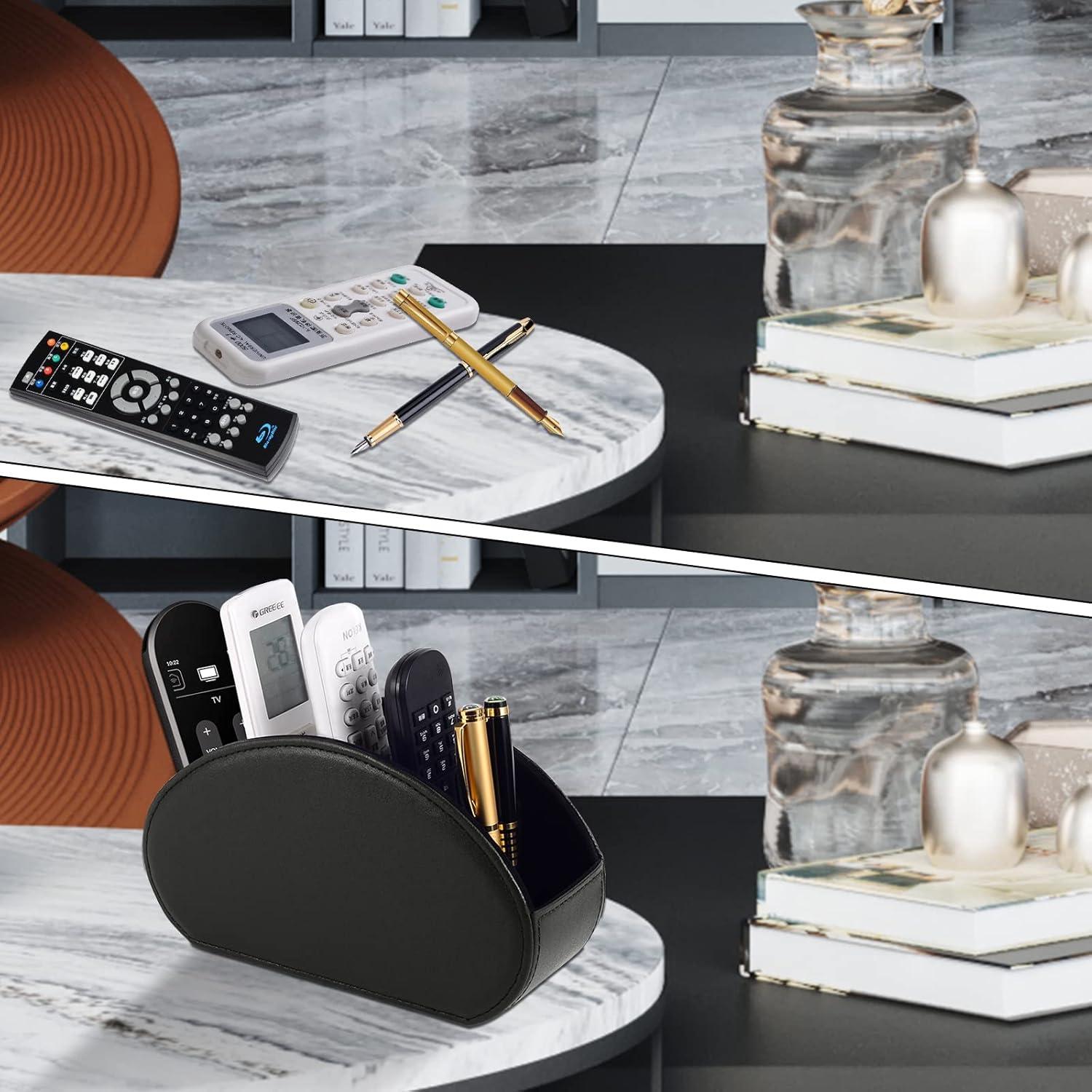 Organizador de Escritorio XNONE de Cuero Sintético Negro