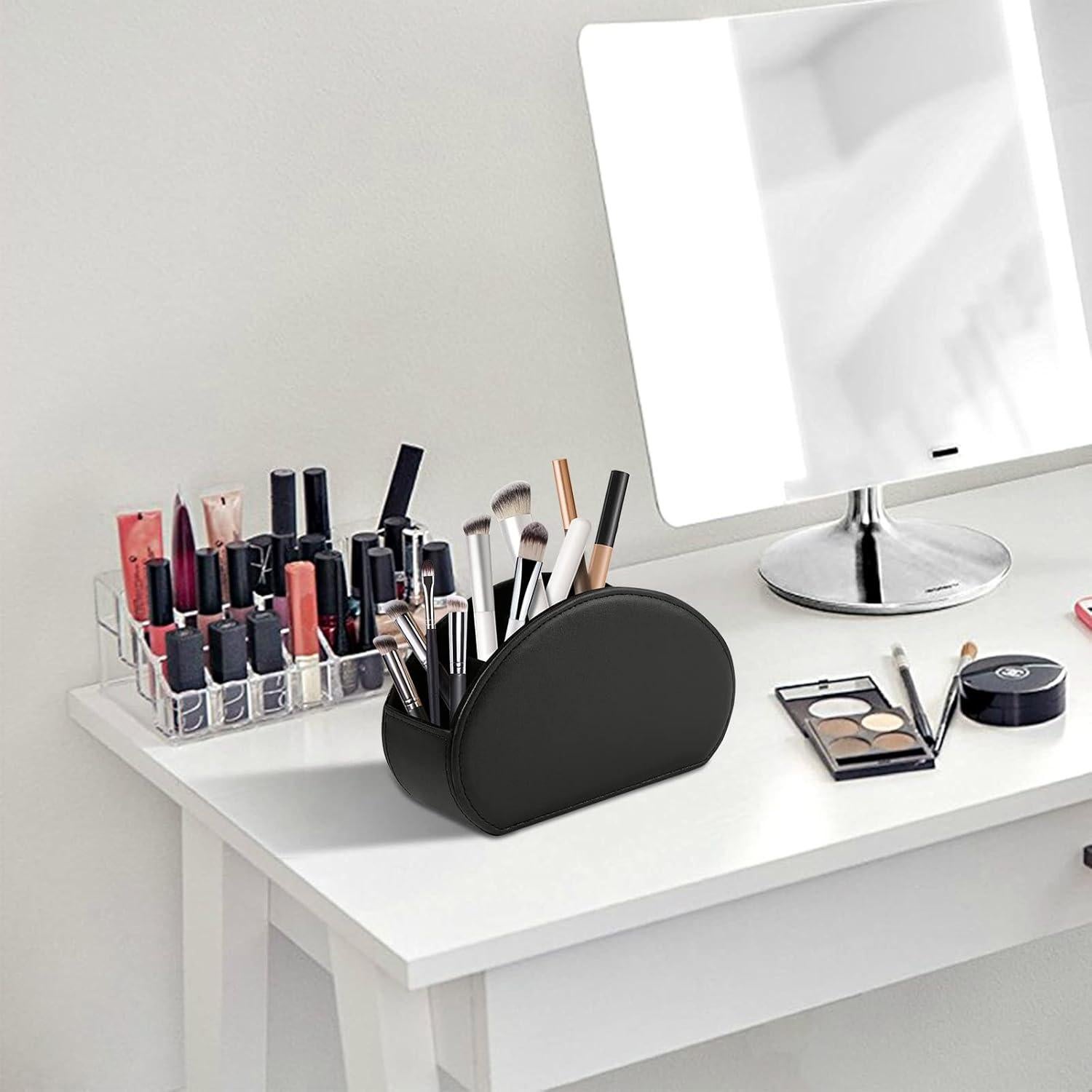 Organizador de Escritorio XNONE de Cuero Sintético Negro