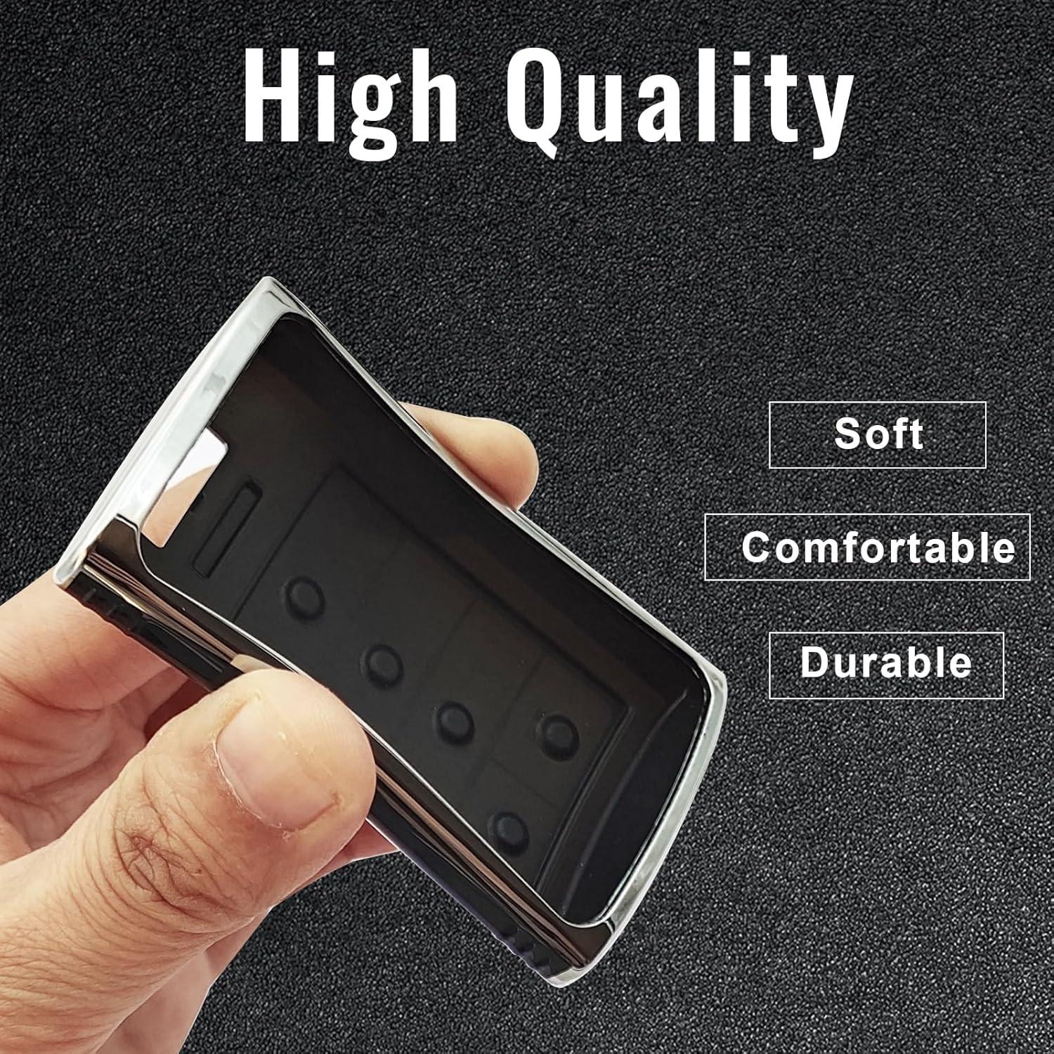 Cubierta de llavero TPU Cadil1ac SRX ATS ELR XTS 2010-2015 - Negro