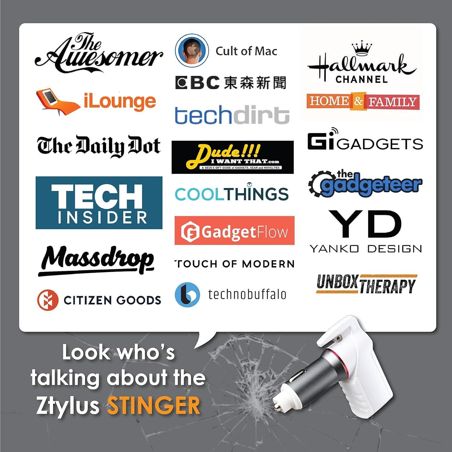 Herramienta de Emergencia Ztylus Stinger - Cortador y Rompedor