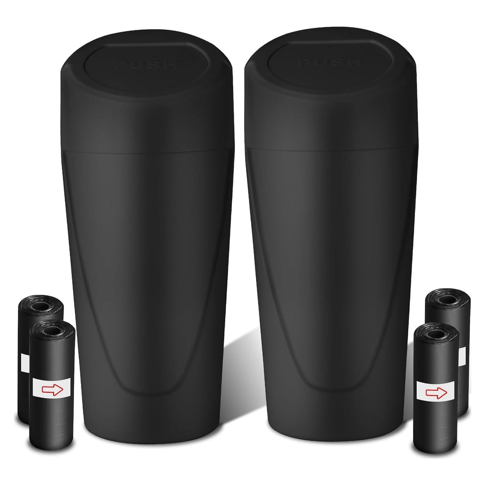 Basurero de Auto xiaoniu 2Pack Negro a Prueba de Fugas