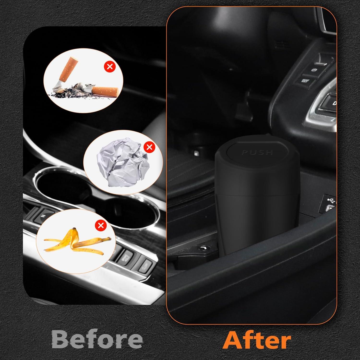 Basurero de Auto xiaoniu 2Pack Negro a Prueba de Fugas