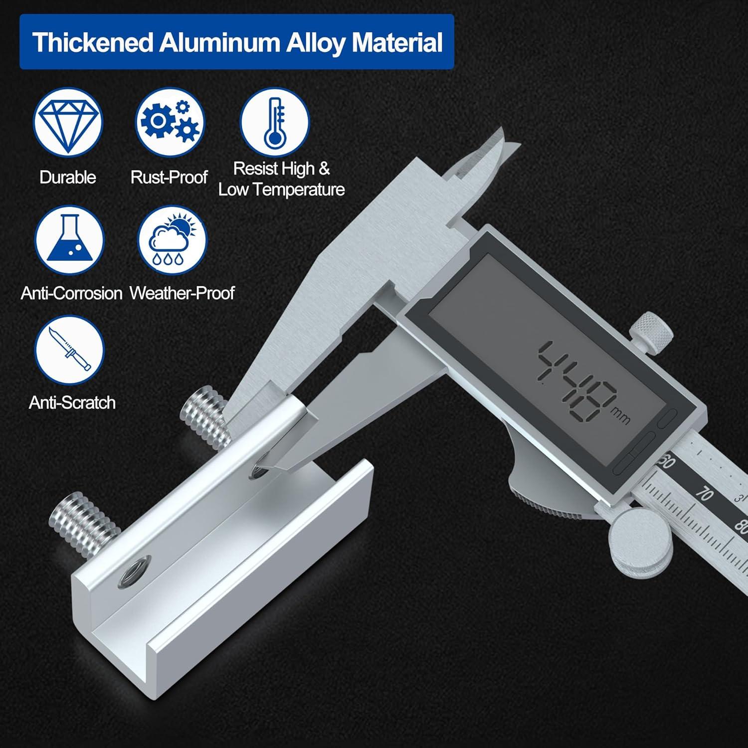 Cerraduras Deslizantes de Seguridad Reliancer - 8 Piezas Aluminio
