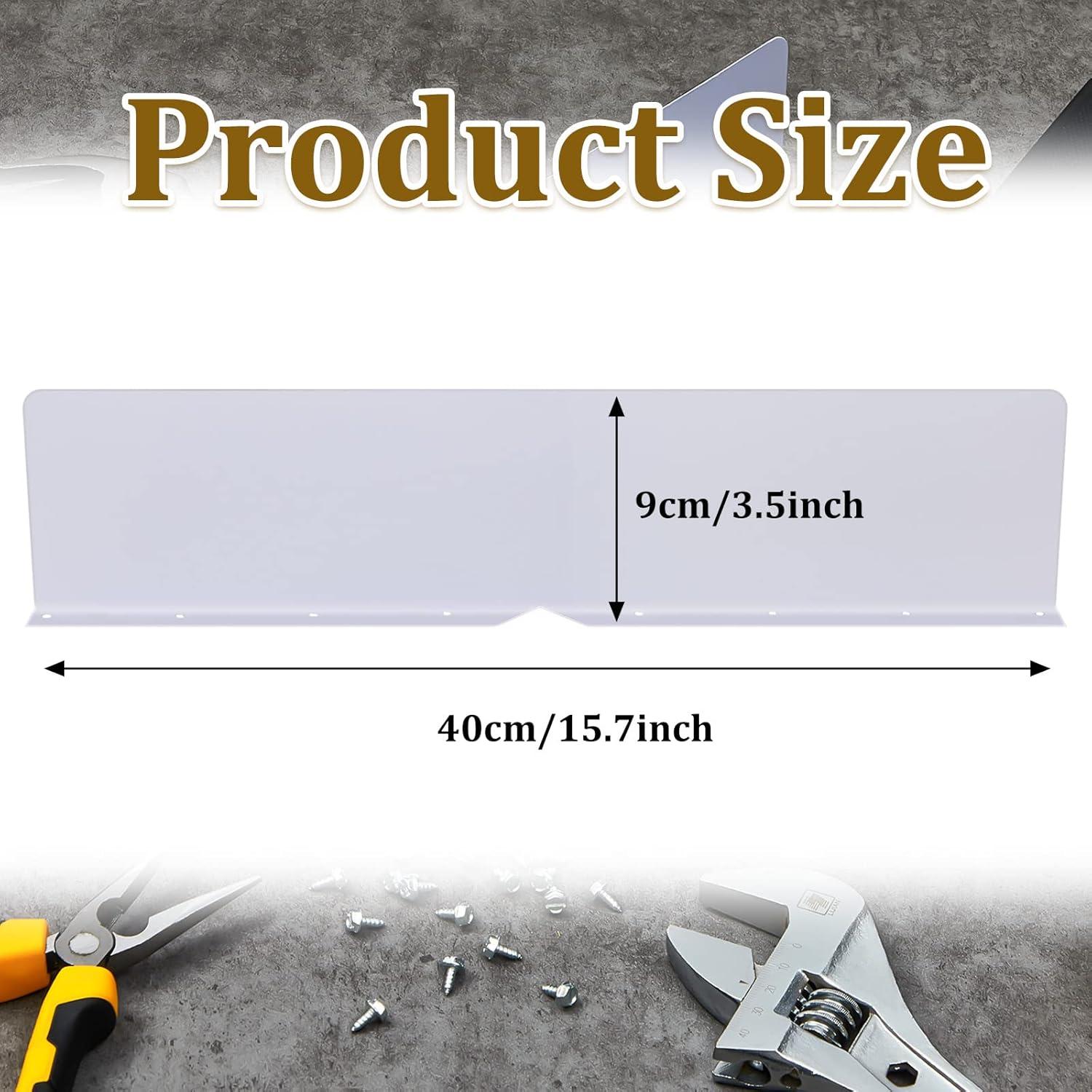 4 Protectores de Canalón Plegables Amylove con Tornillos