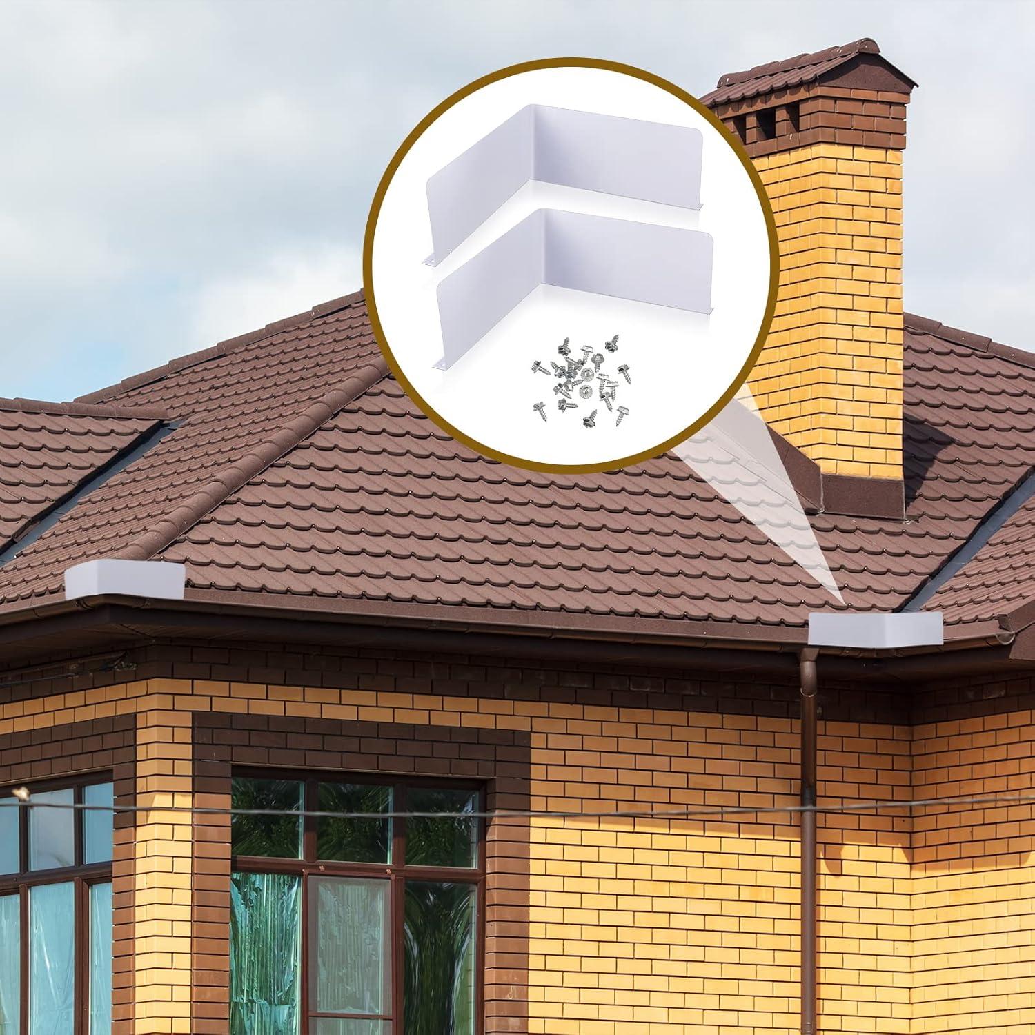 4 Protectores de Canalón Plegables Amylove con Tornillos