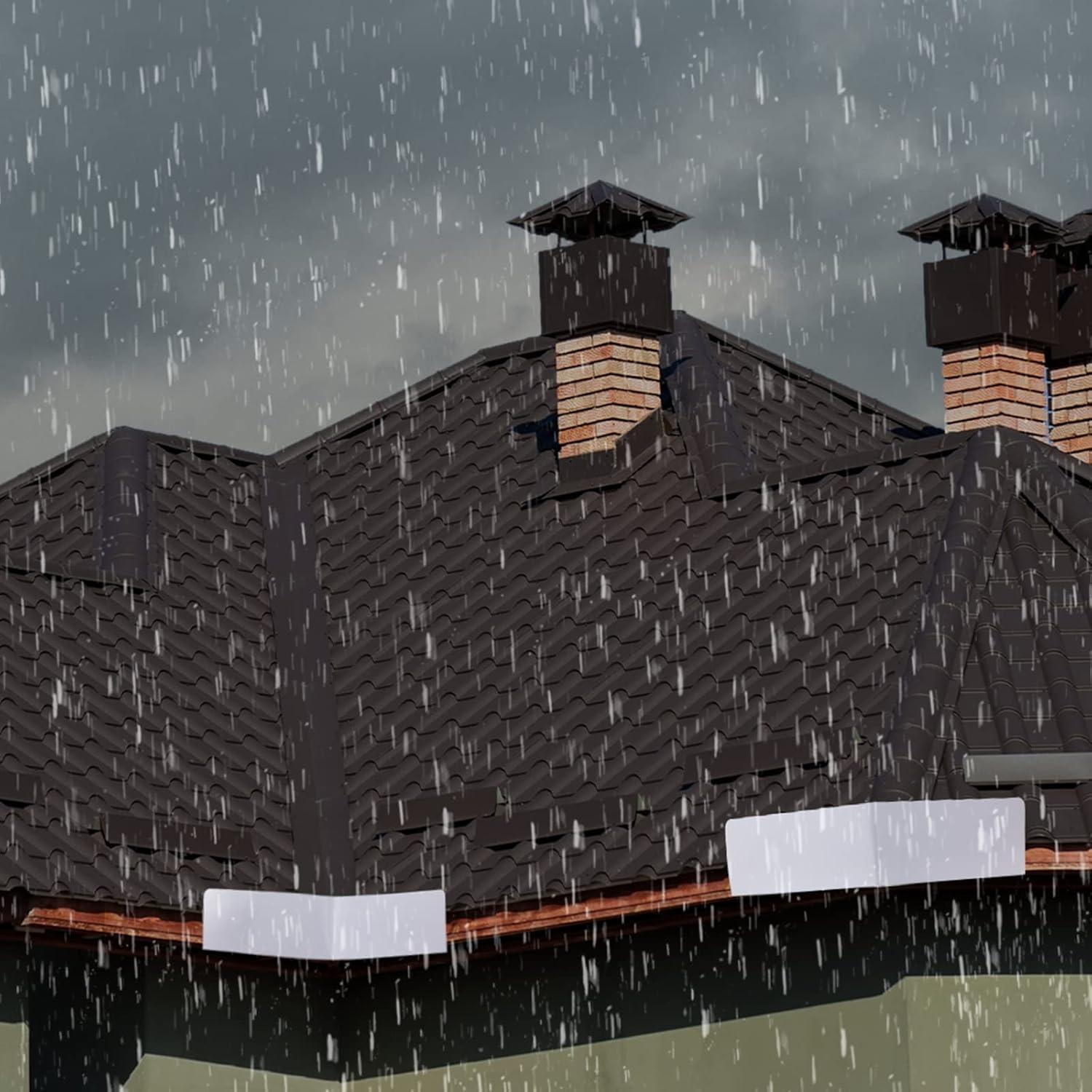 4 Protectores de Canalón Plegables Amylove con Tornillos