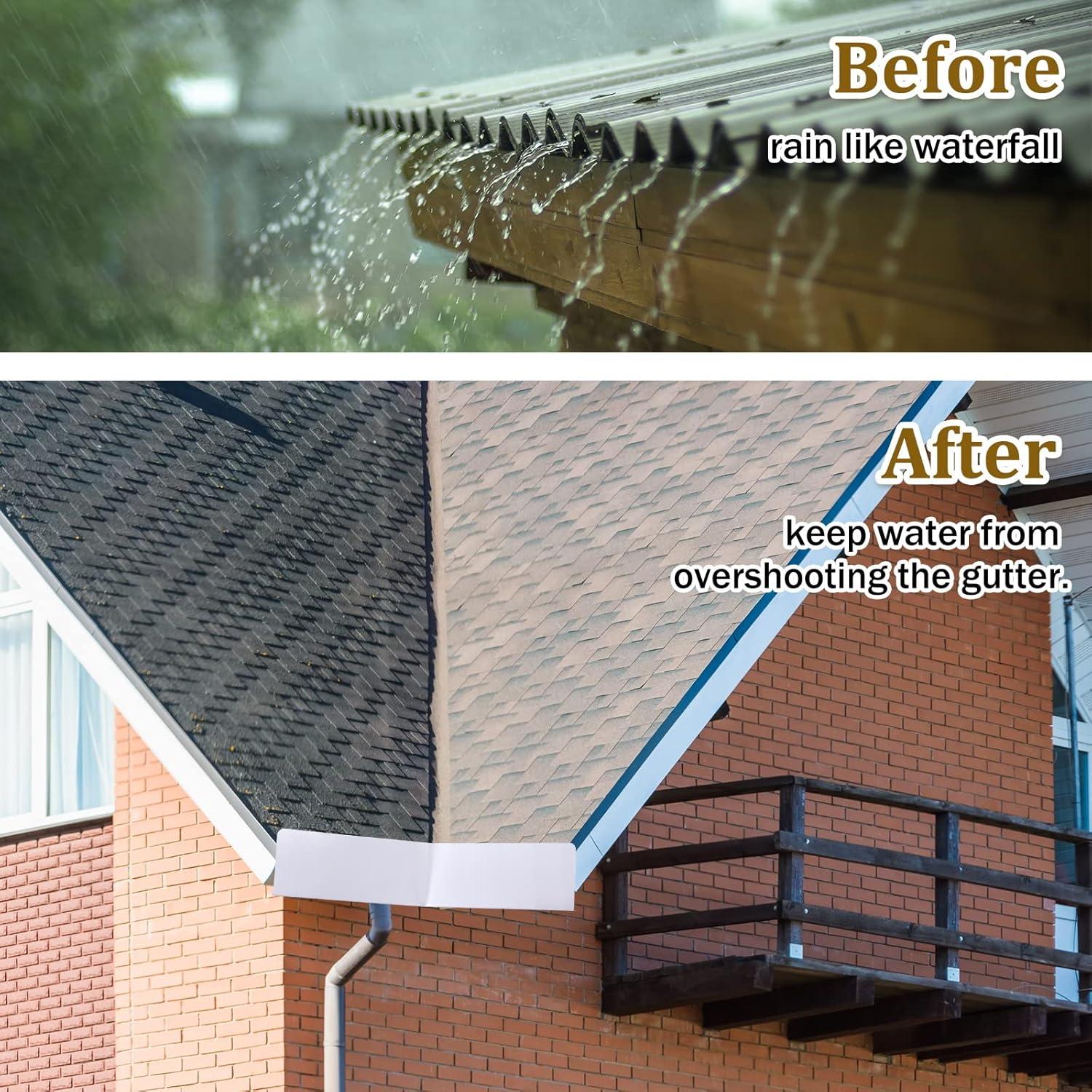 4 Protectores de Canalón Plegables Amylove con Tornillos